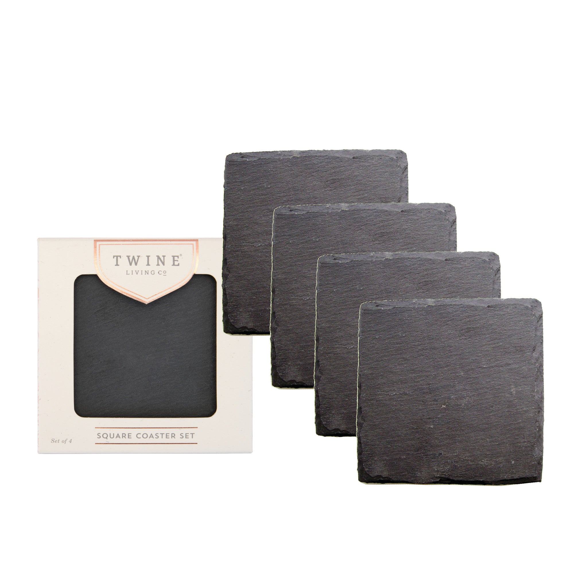 Square Slate Coasters by Twine