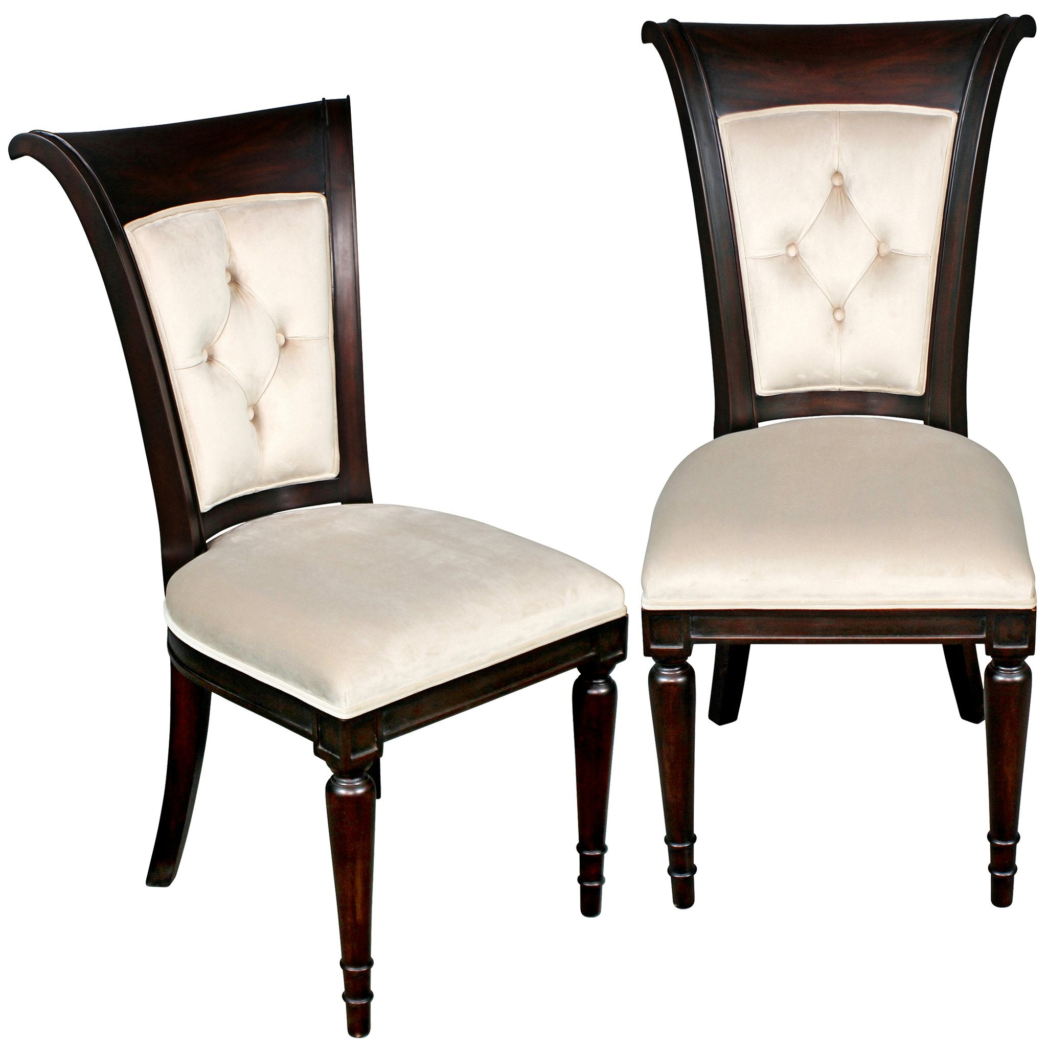 Bacall Waterfall Curved Back Dining Chair Set