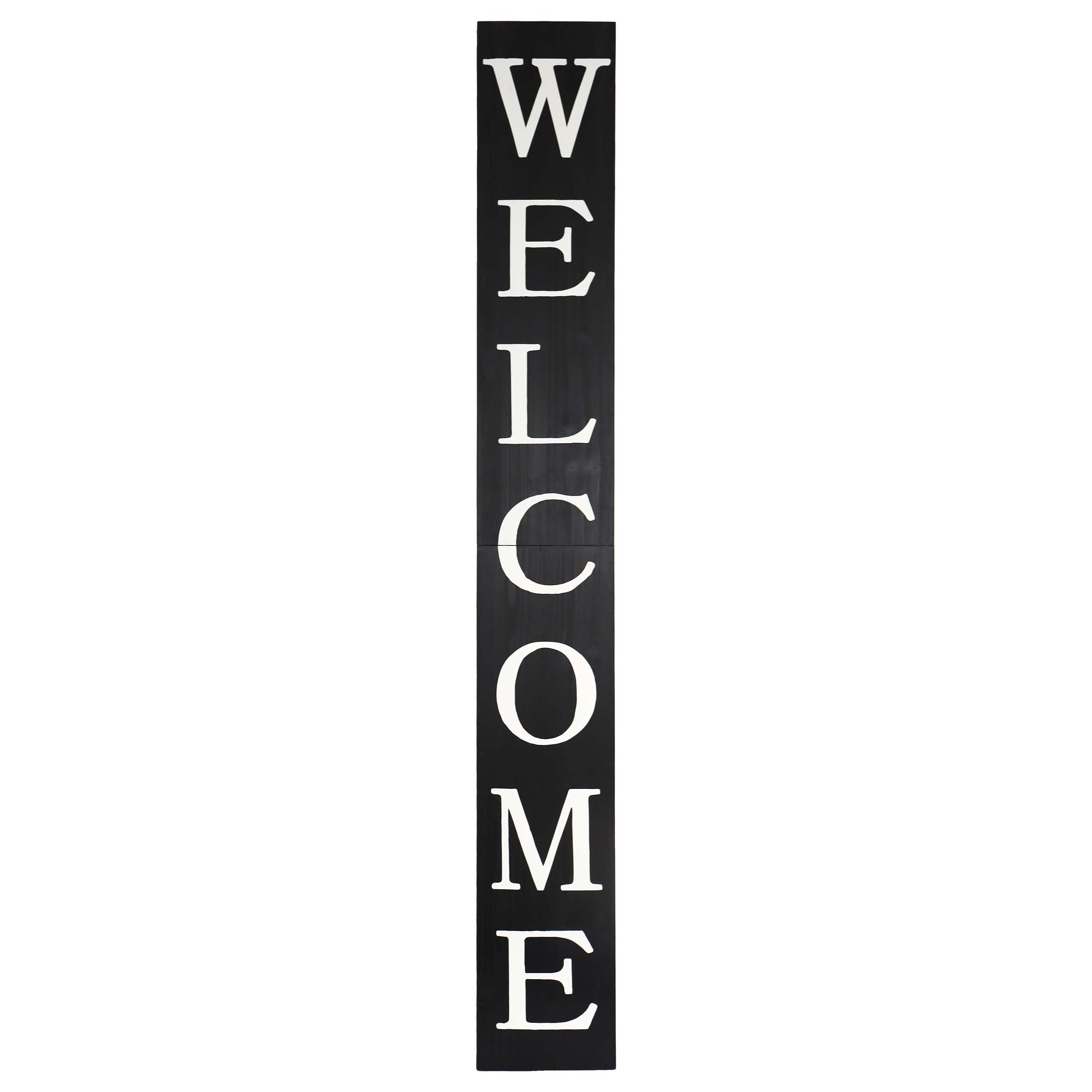 Welcome Porch Sign 72 - BLK - BiFold