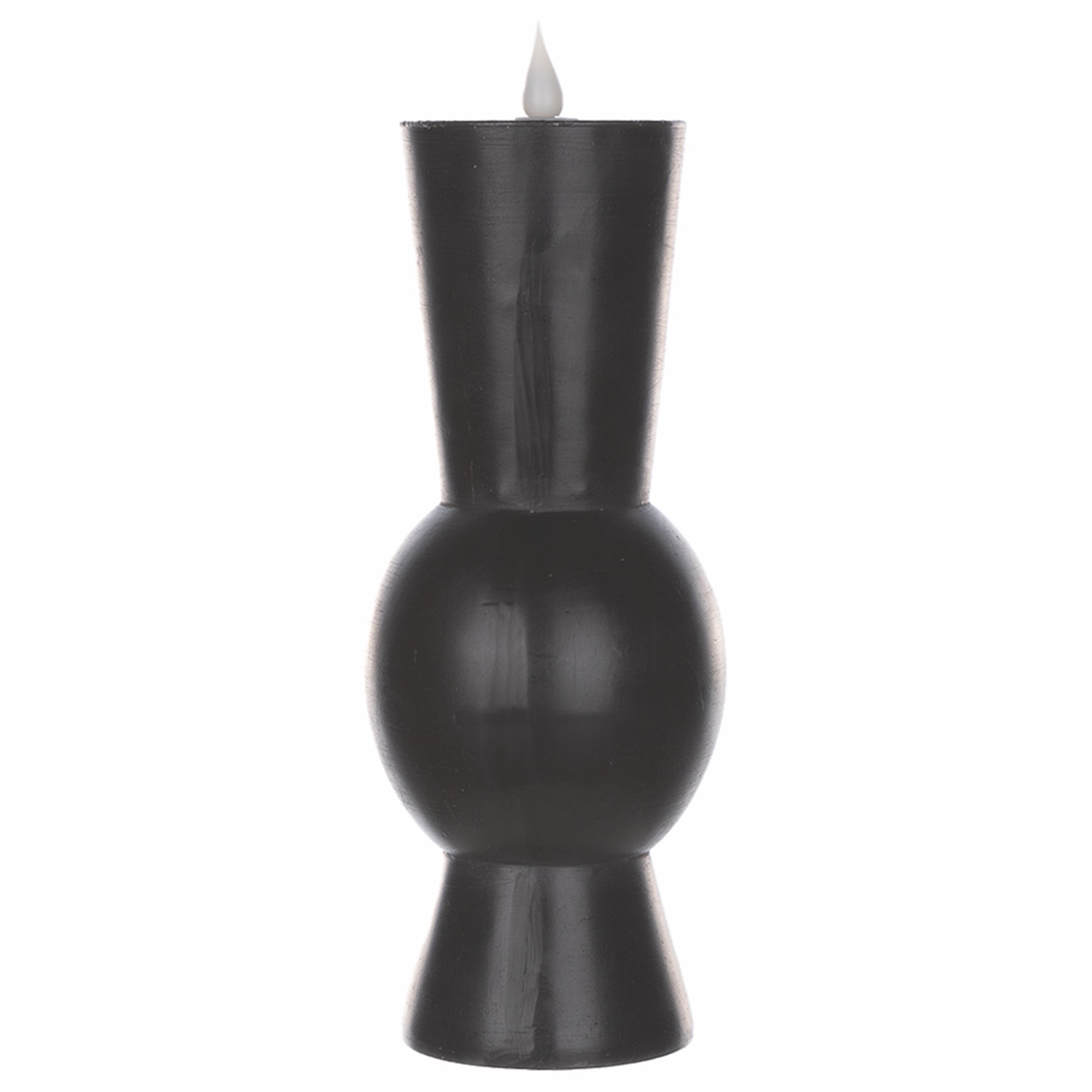 10.25"" Black Simplux Designer LED Candle with remote (Set of 2)