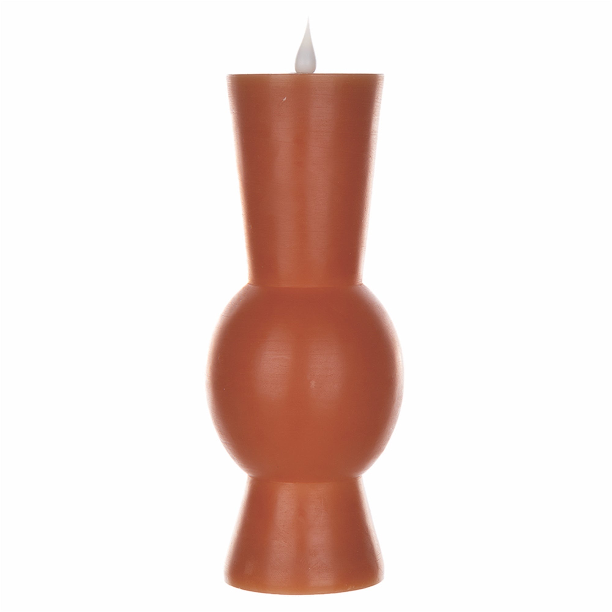 10.25"" Orange Simplux Designer LED Candle with remote (Set of 2)