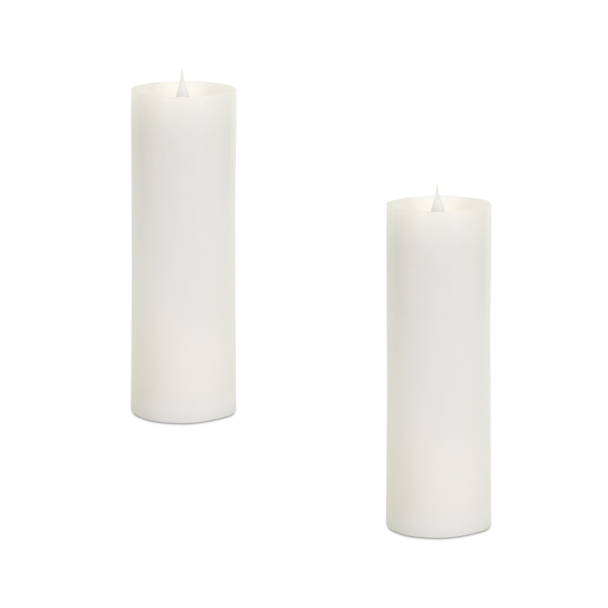 9"" Simplux Designer LED Candle with Moving Flame and Remote (Set of 2)