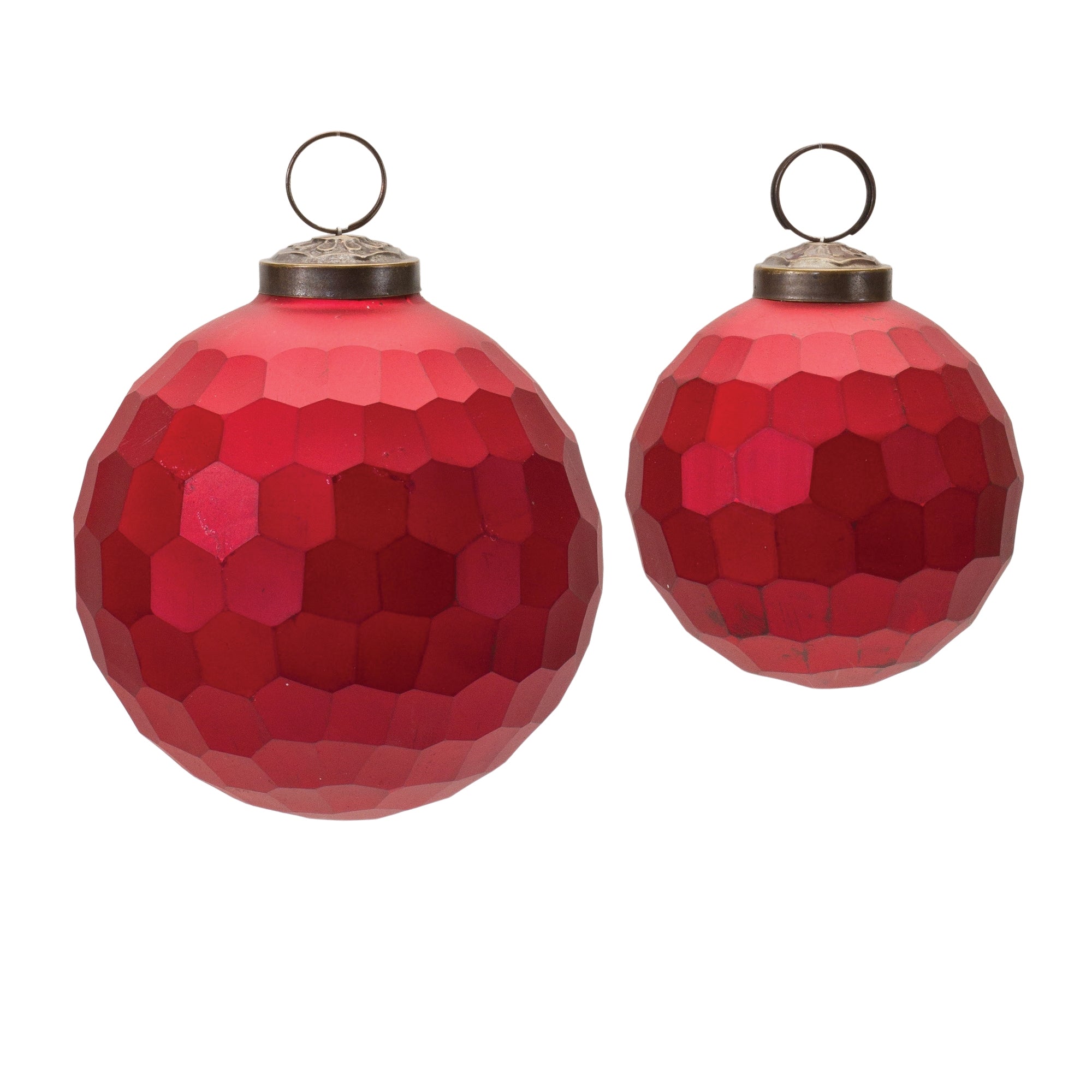 Hammered Glass Ball Ornament (Set of 4)