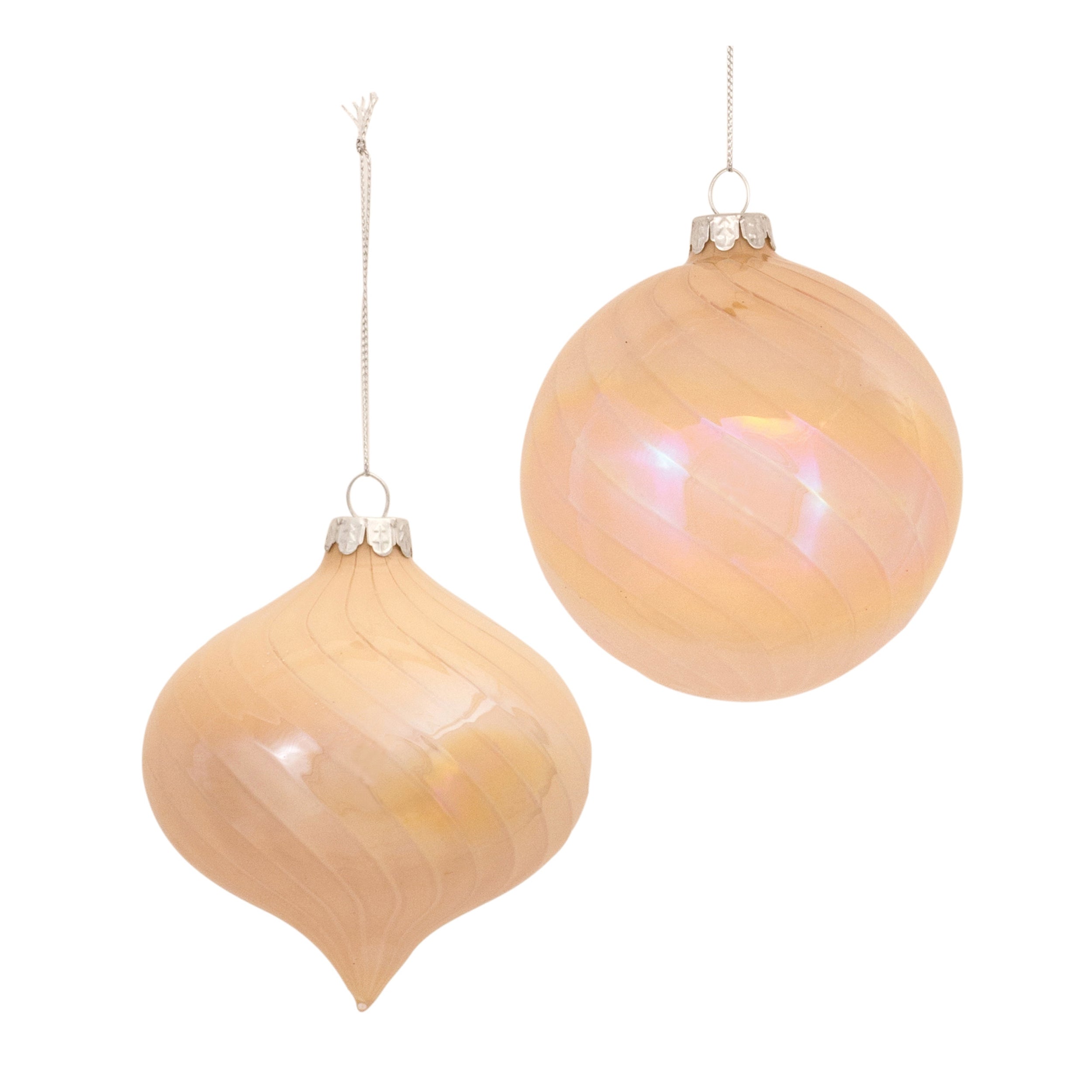 Irredescent Glass Ornament (Set of 6)