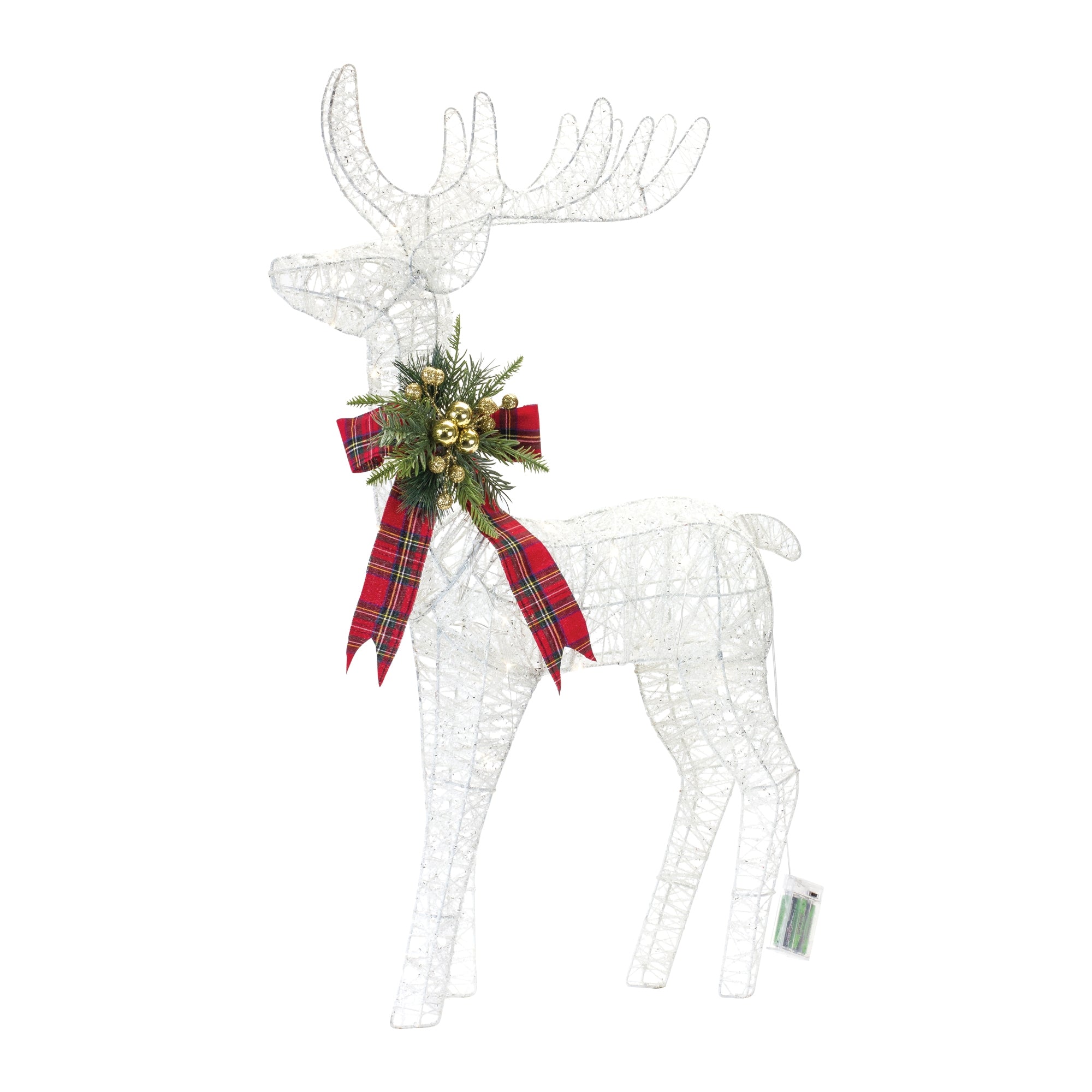 LED Lighted Holiday Deer 34""H