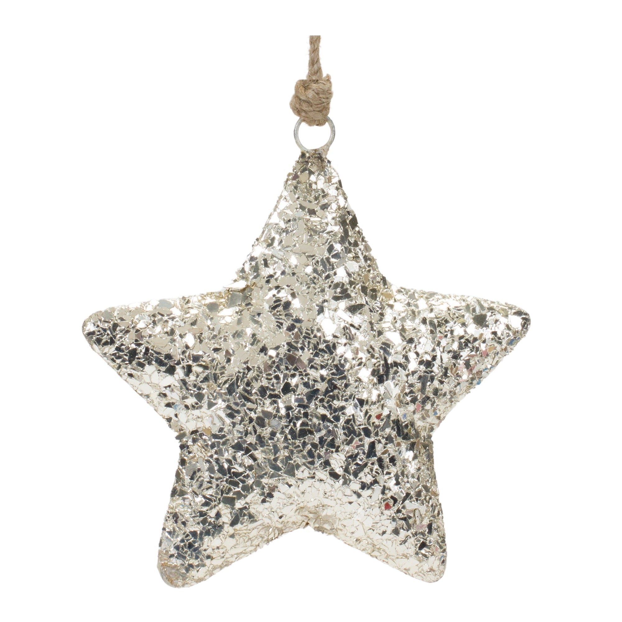 Mosaic Metal Star Ornament (Set of 4)