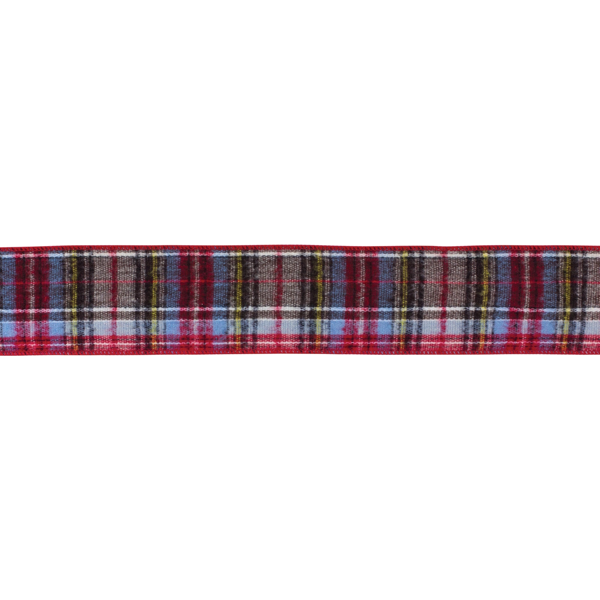 Multicolor Plaid Holiday Ribbon (Set of 2)