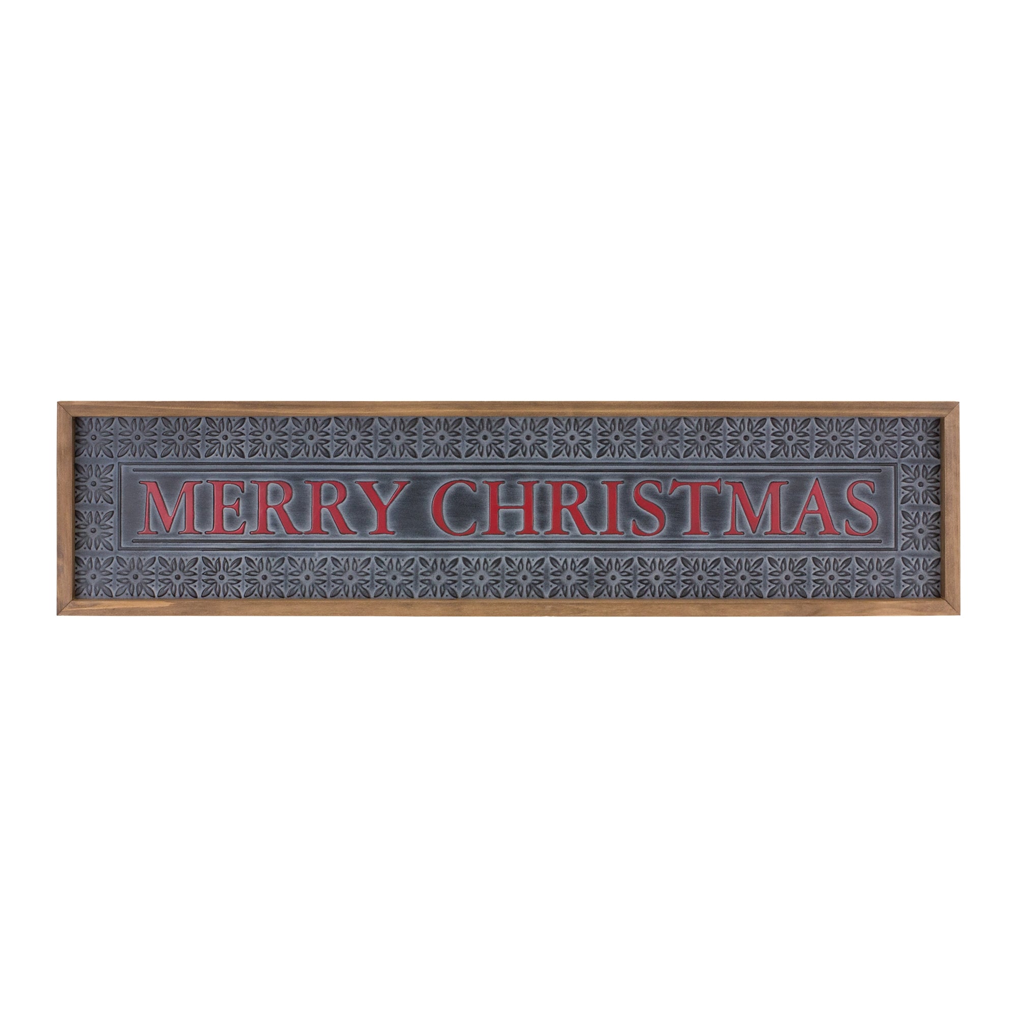 Ornate Metal Merry Christmas Sign 34""L