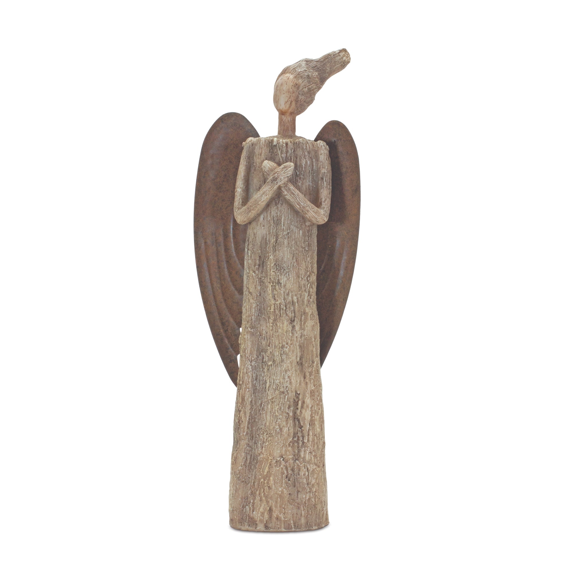 Rustic Tree Angel Statue 15""H