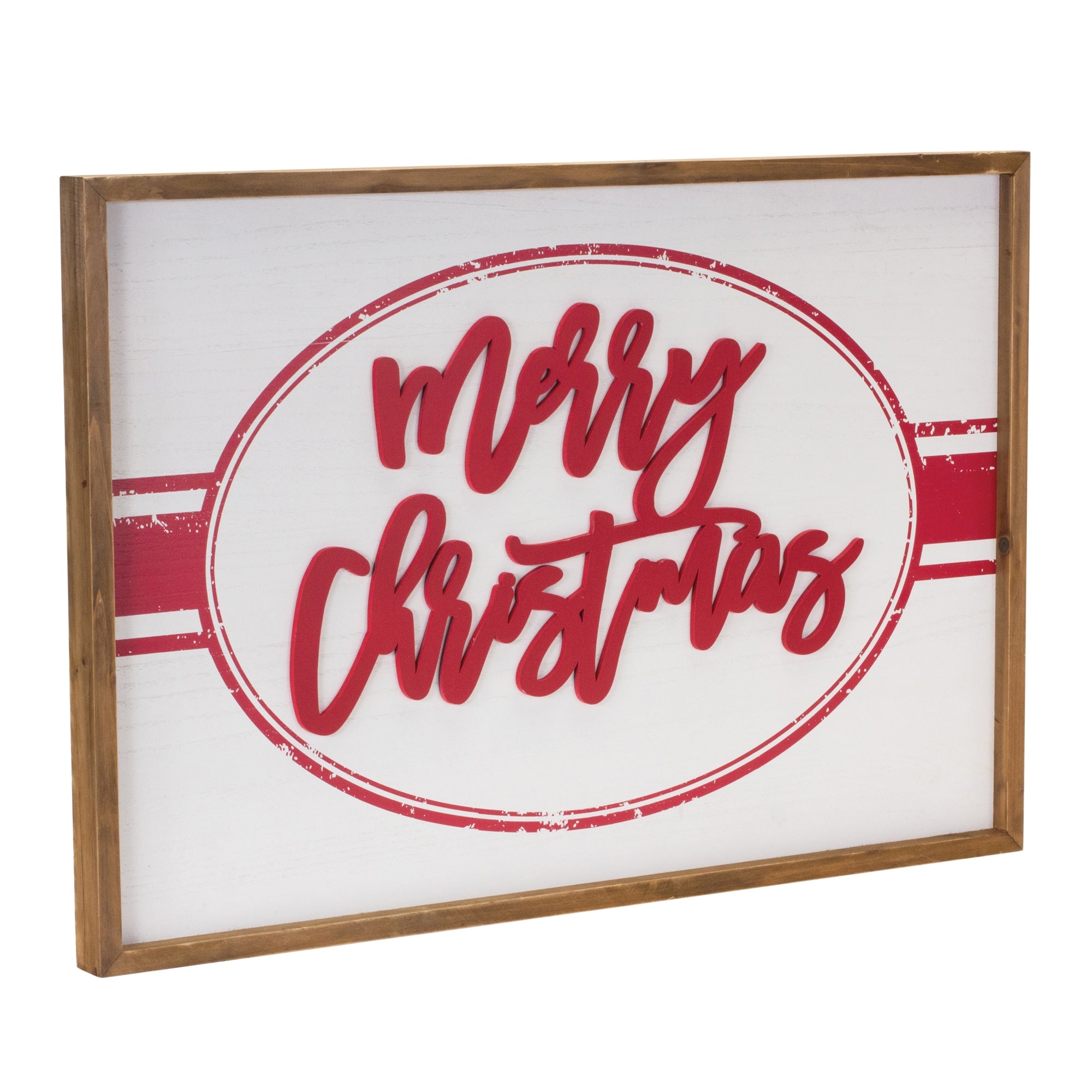 Wood Merry Christmas Sign 27.5""L