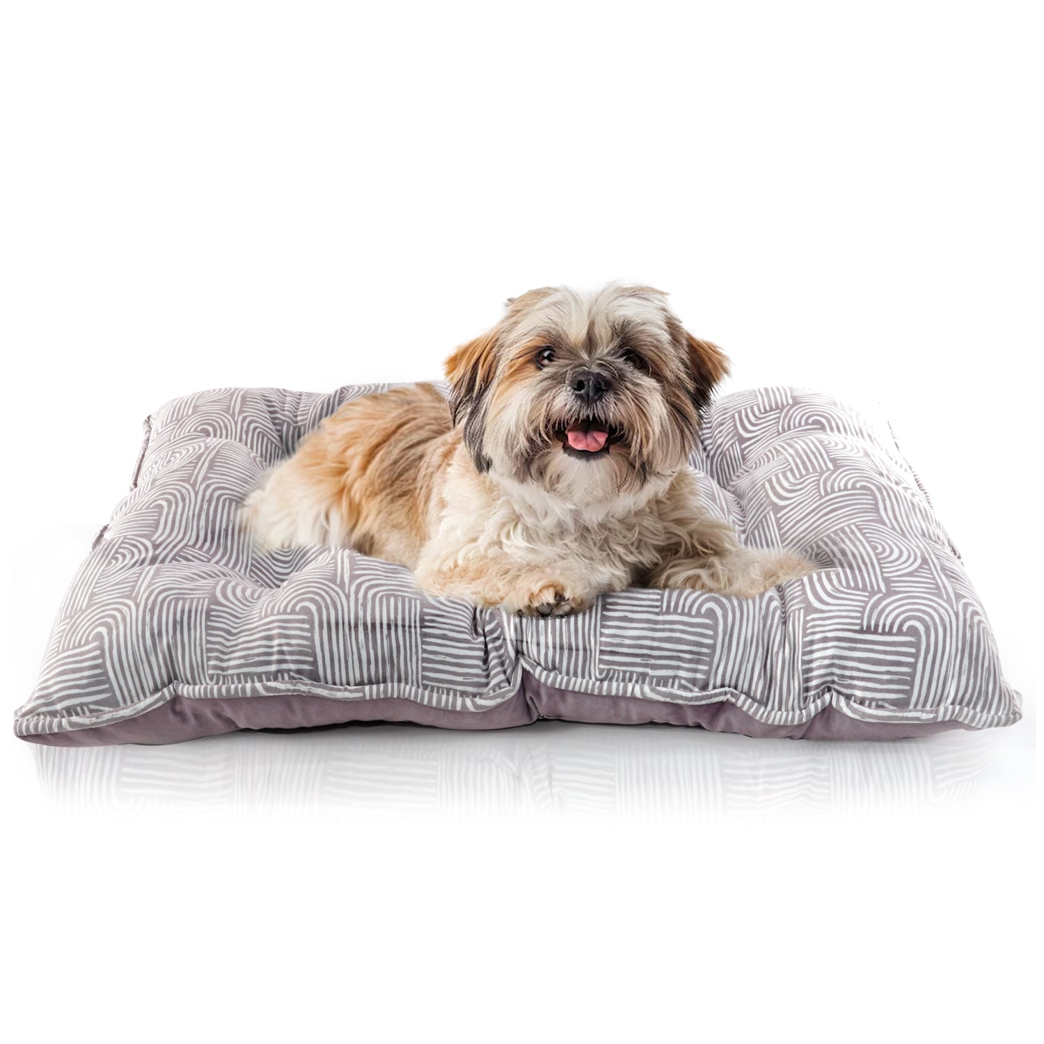 Elle Pet Bed for Cats and Dogs, Tufted  Dog Crate Mat