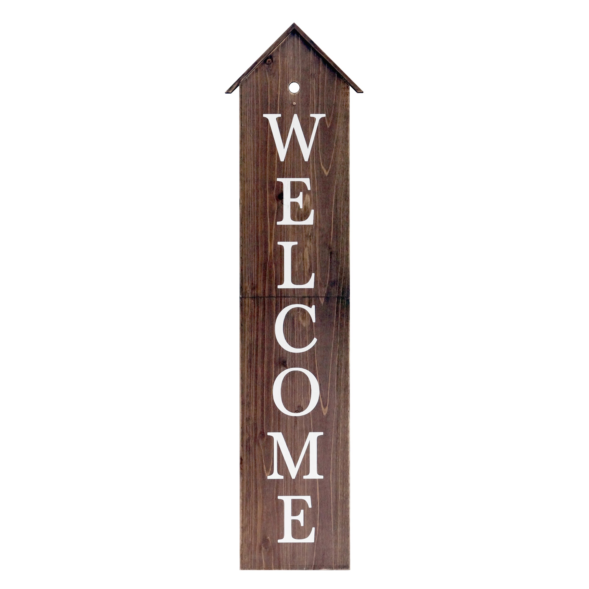 House Shaped Welcome Porch Sign 48in-Black