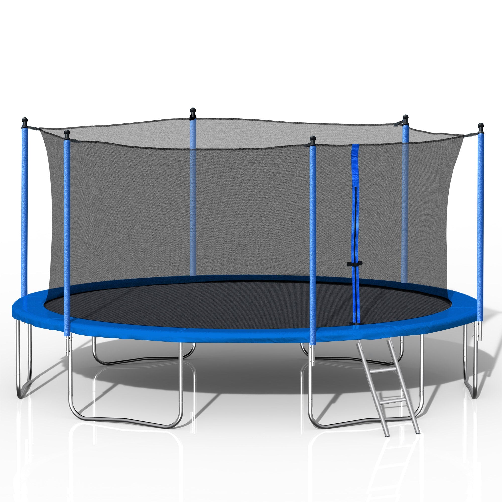 14FT  Trampoline with Safety Enclosure Net,Heavy Duty Jumping Mat and Spring Cover Padding for Kids and Adults,  Ladder