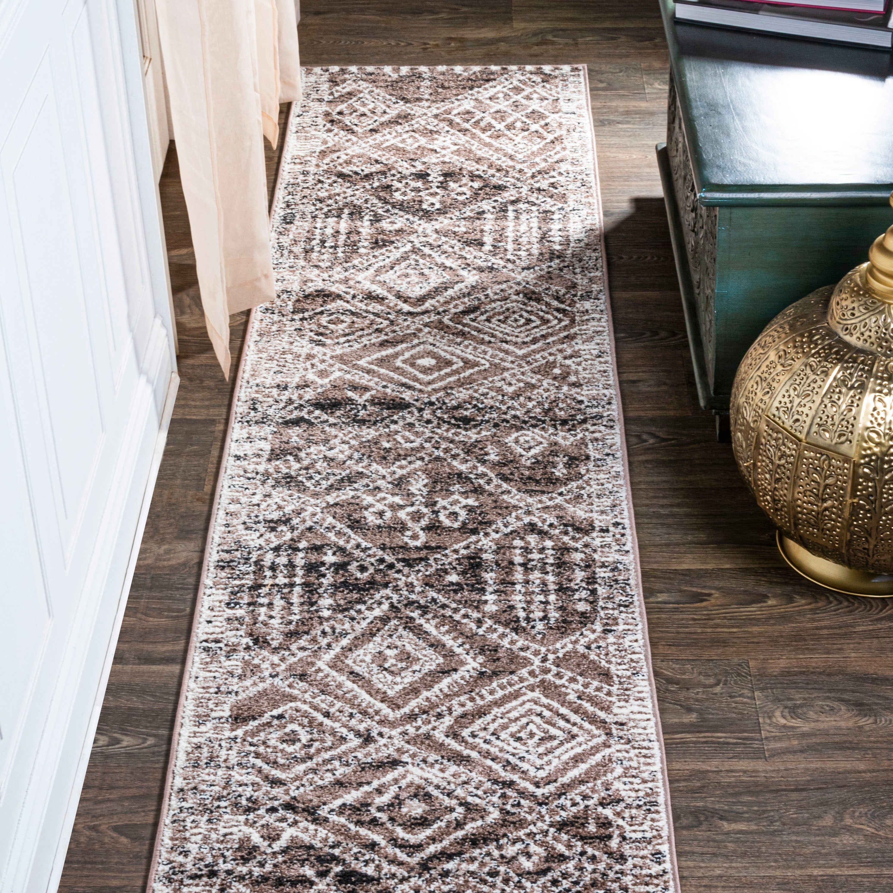 Tayri Modern Tribal Geometric Runner Rug