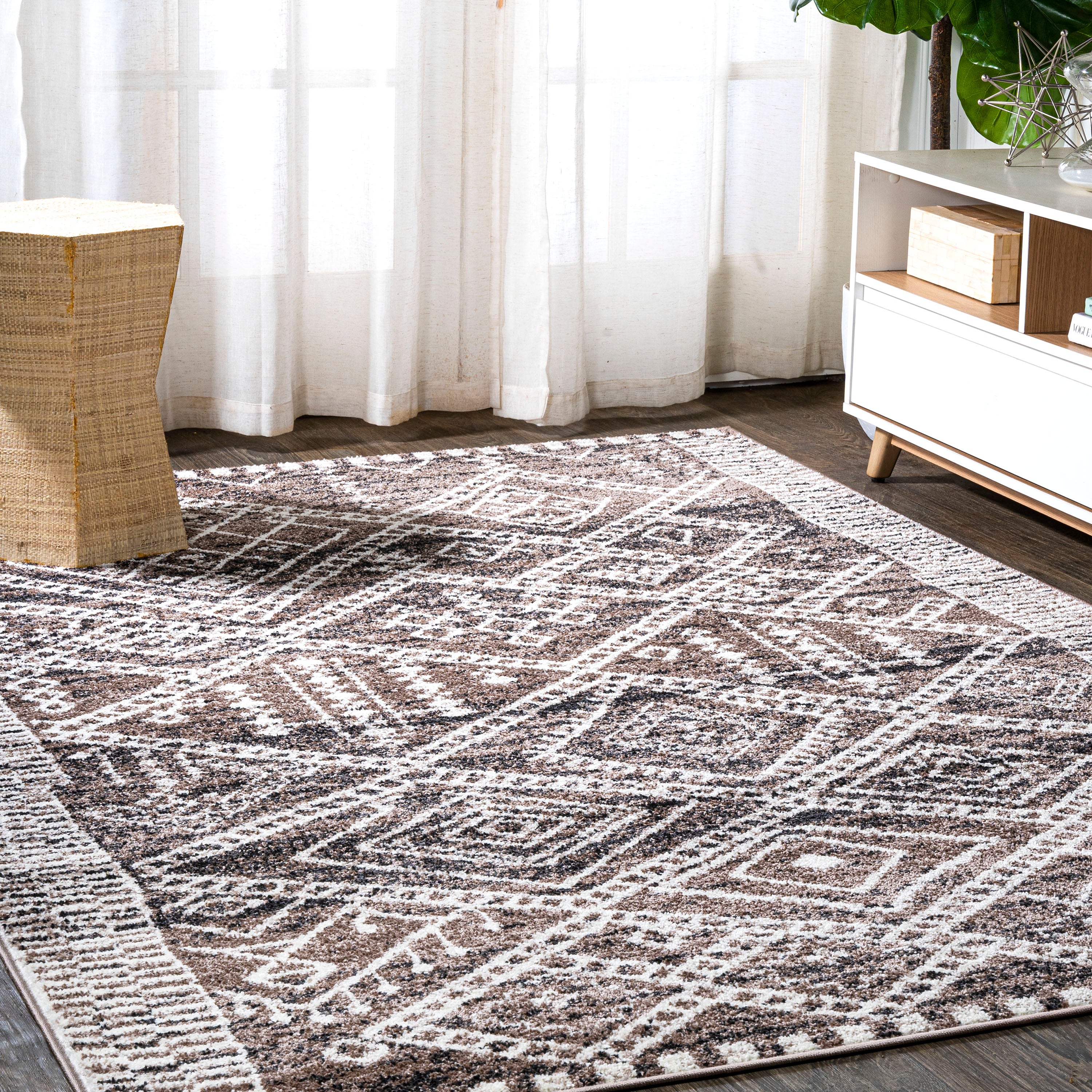 Tayri Modern Tribal Geometric Area Rug