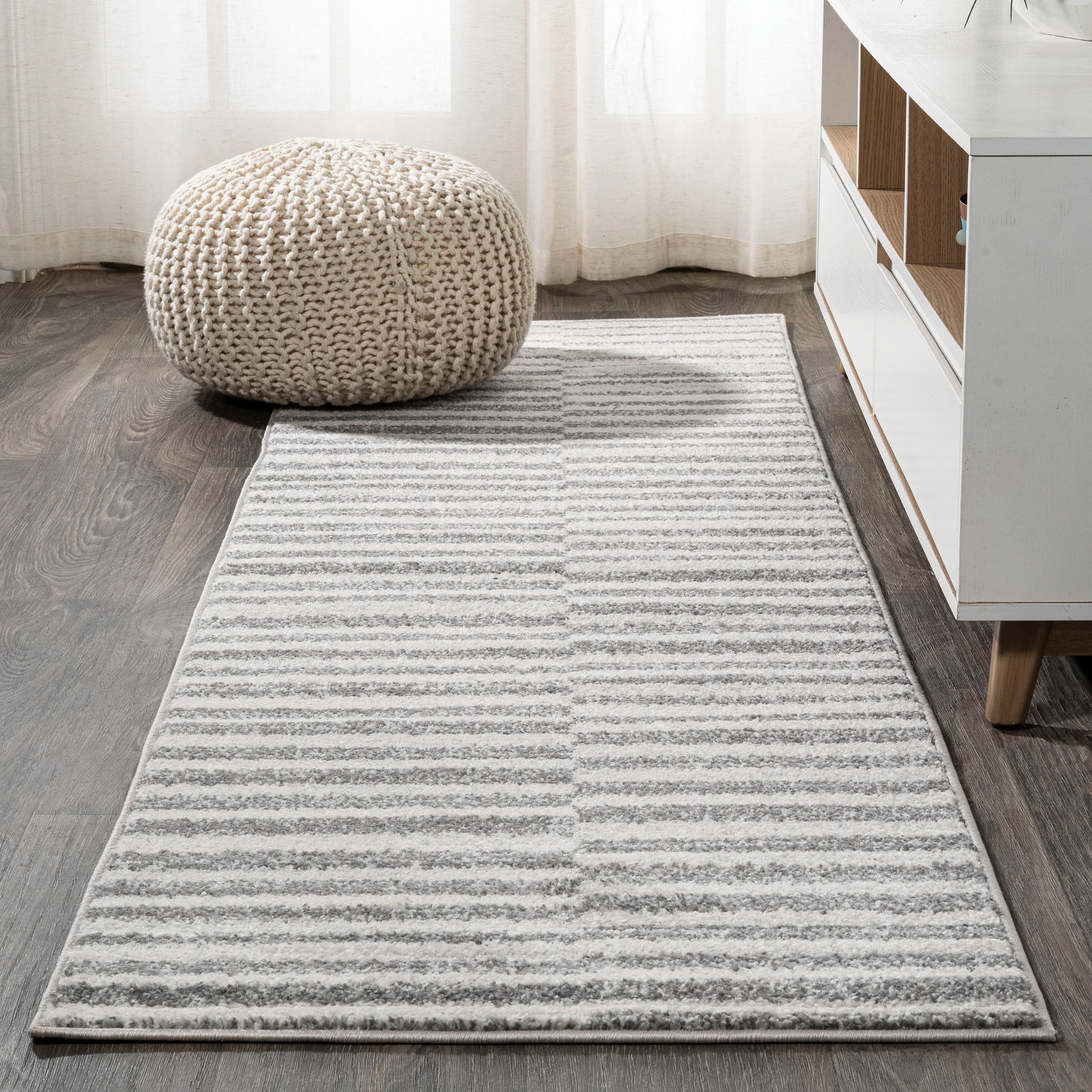 Lyla Offset Stripe Runner Rug