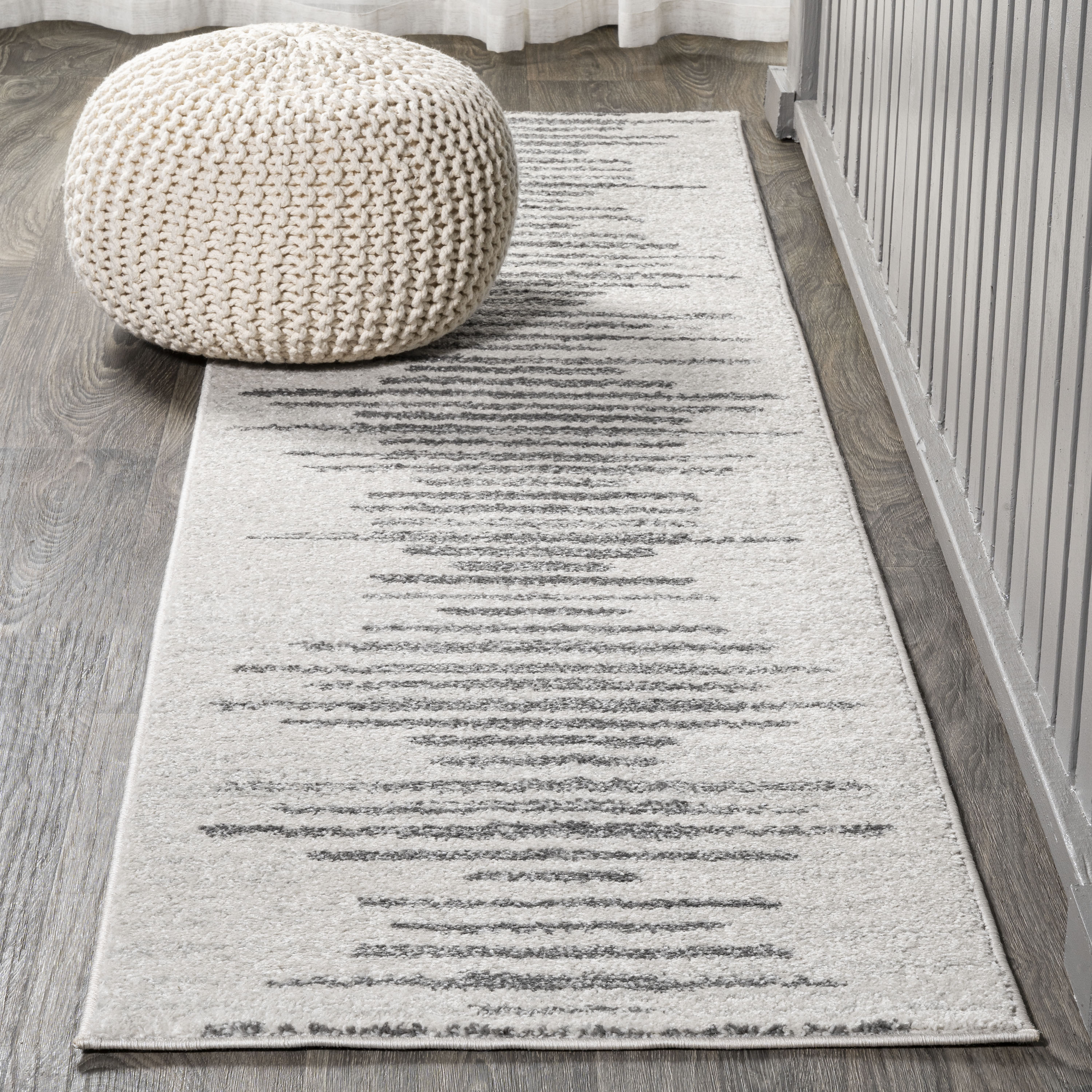 Aya Berber Stripe Geometric Runner Rug