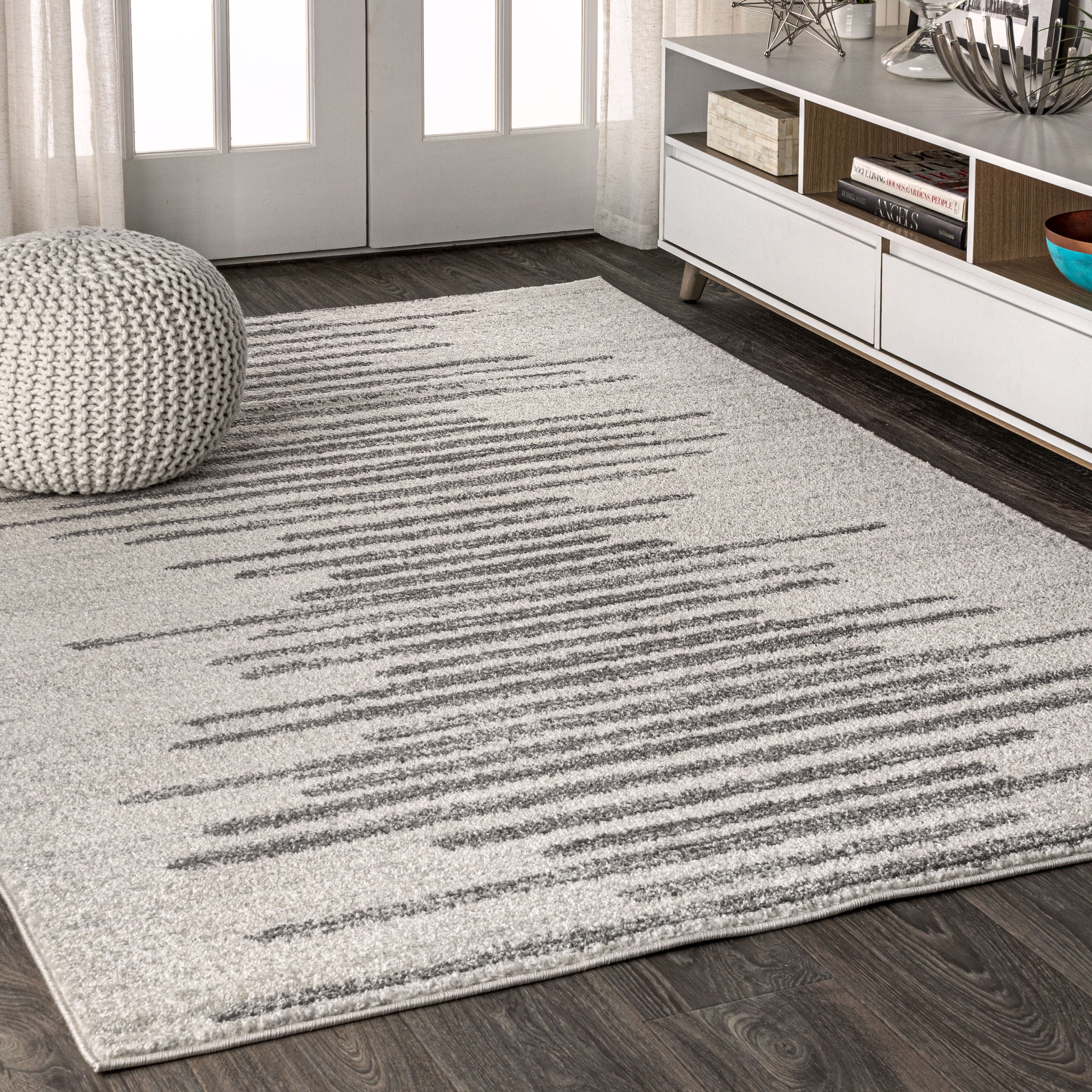 Aya Berber Stripe Geometric Area Rug 4 Sizes/2 Colors Available