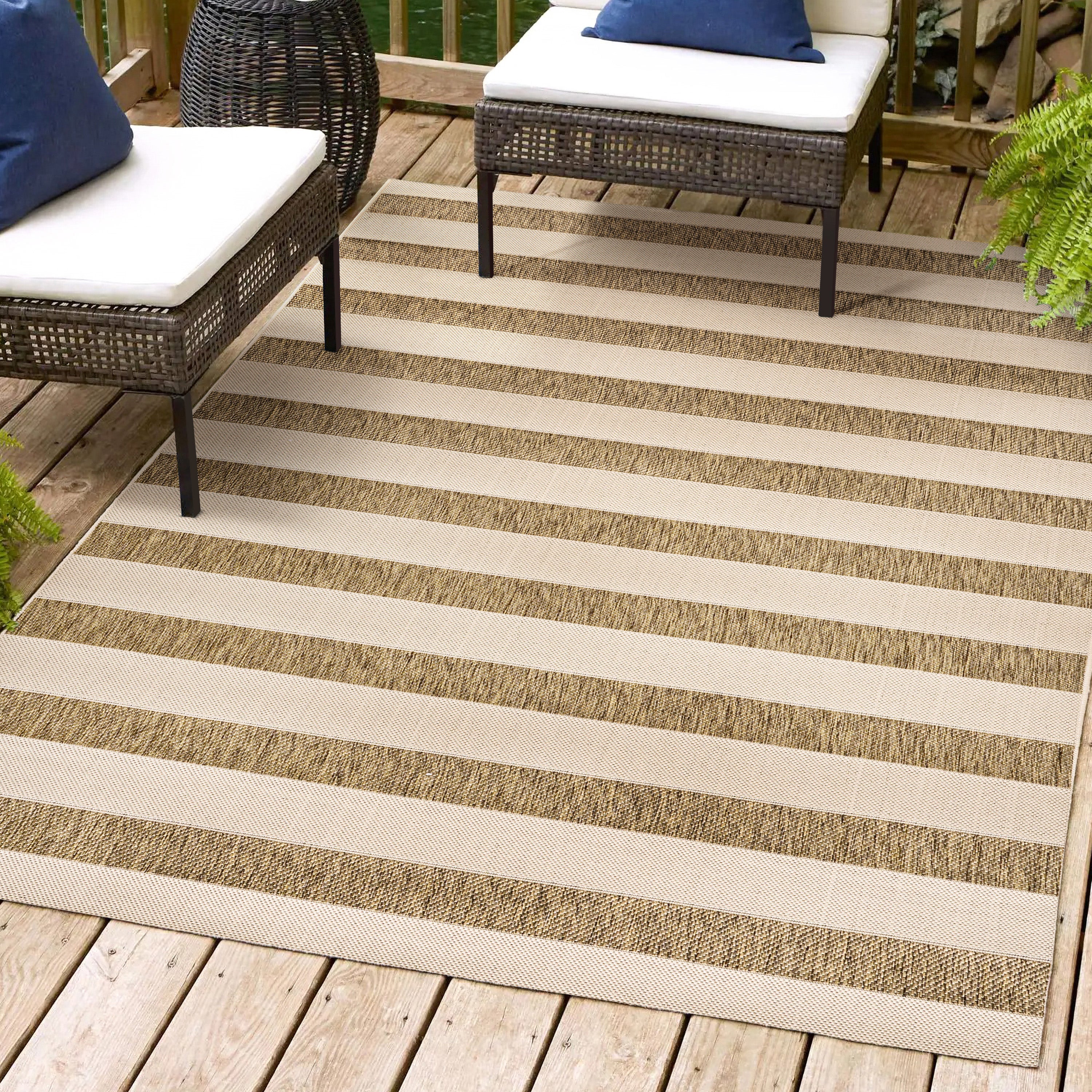 Aveiro Wide Stripe Indoor/Outdoor Area Rug