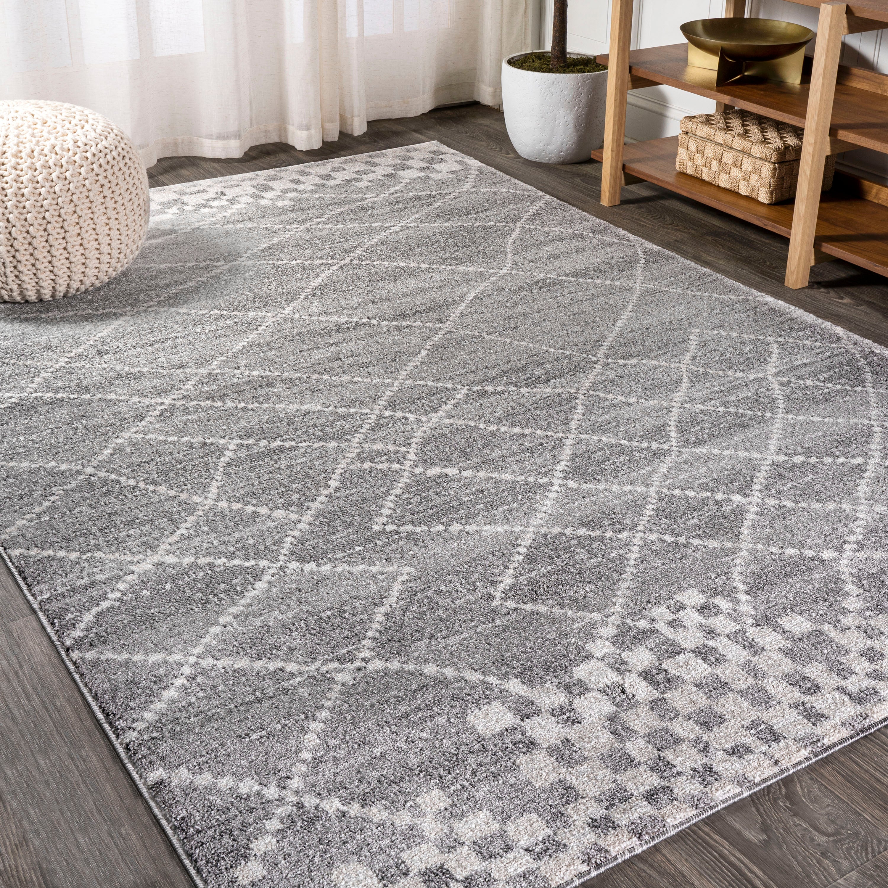 Asilah Moroccan Modern Diamond Area Rug