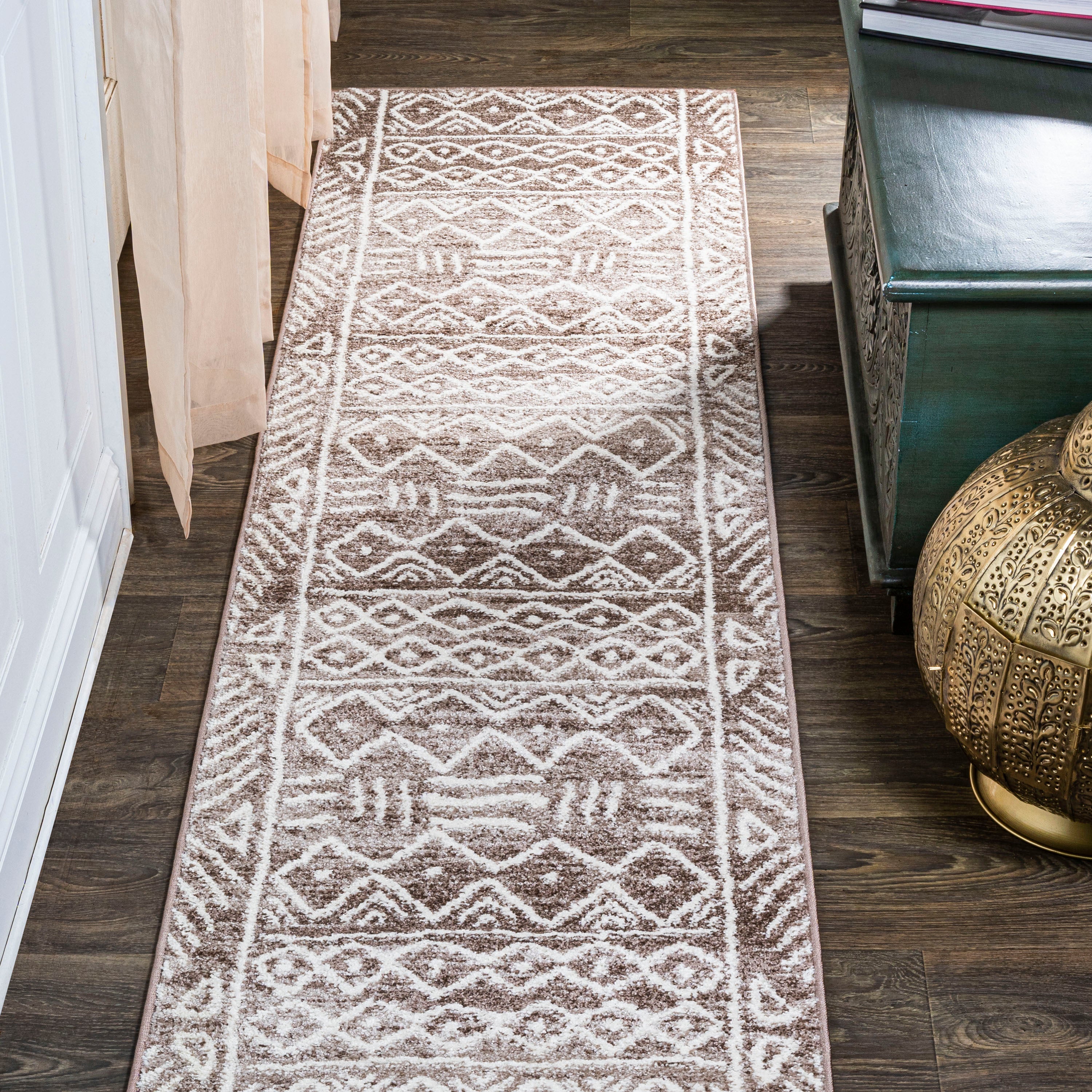 Amanar Tribal Geometric Runner Rug