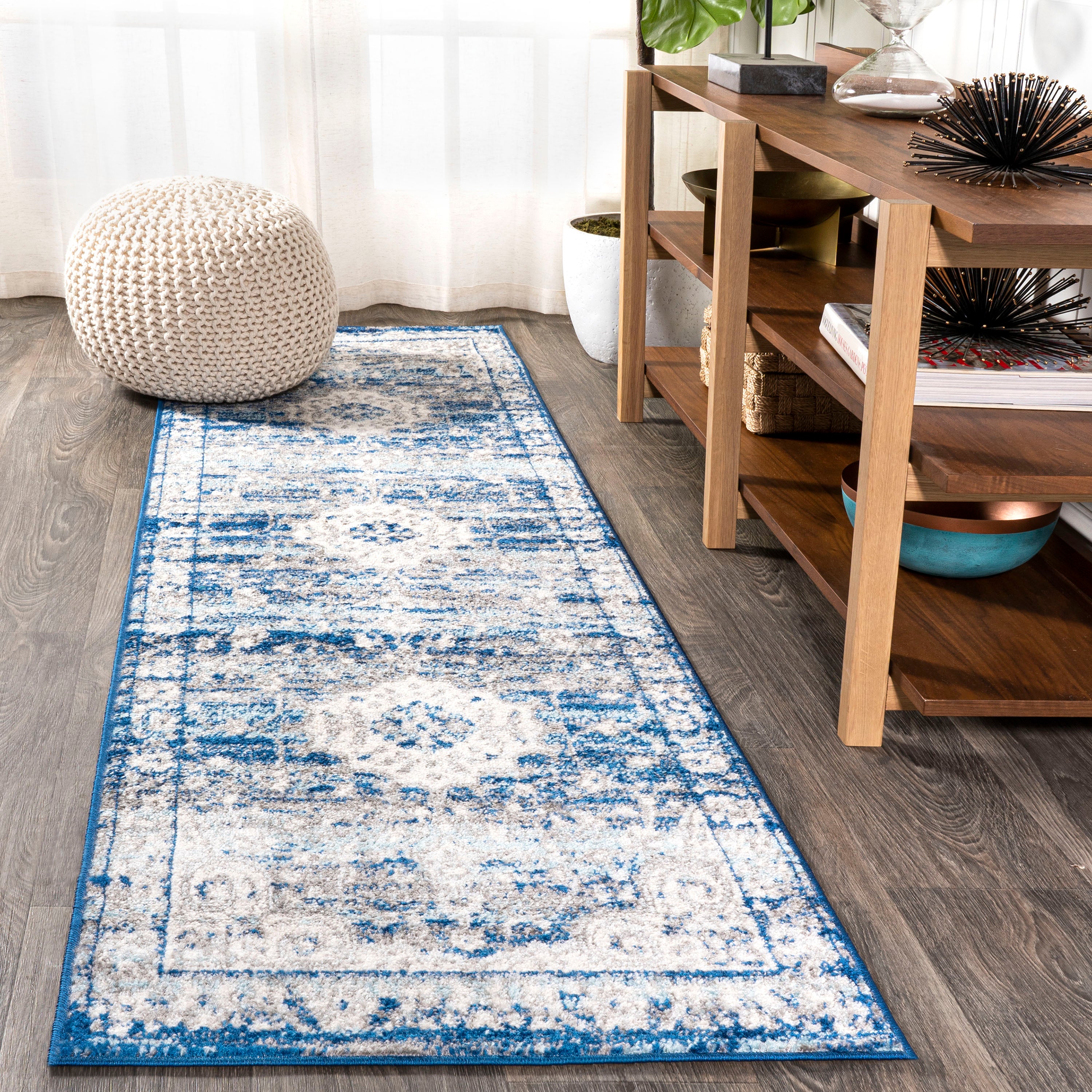 Scala Ornate Bohemian Medallion Runner Rug