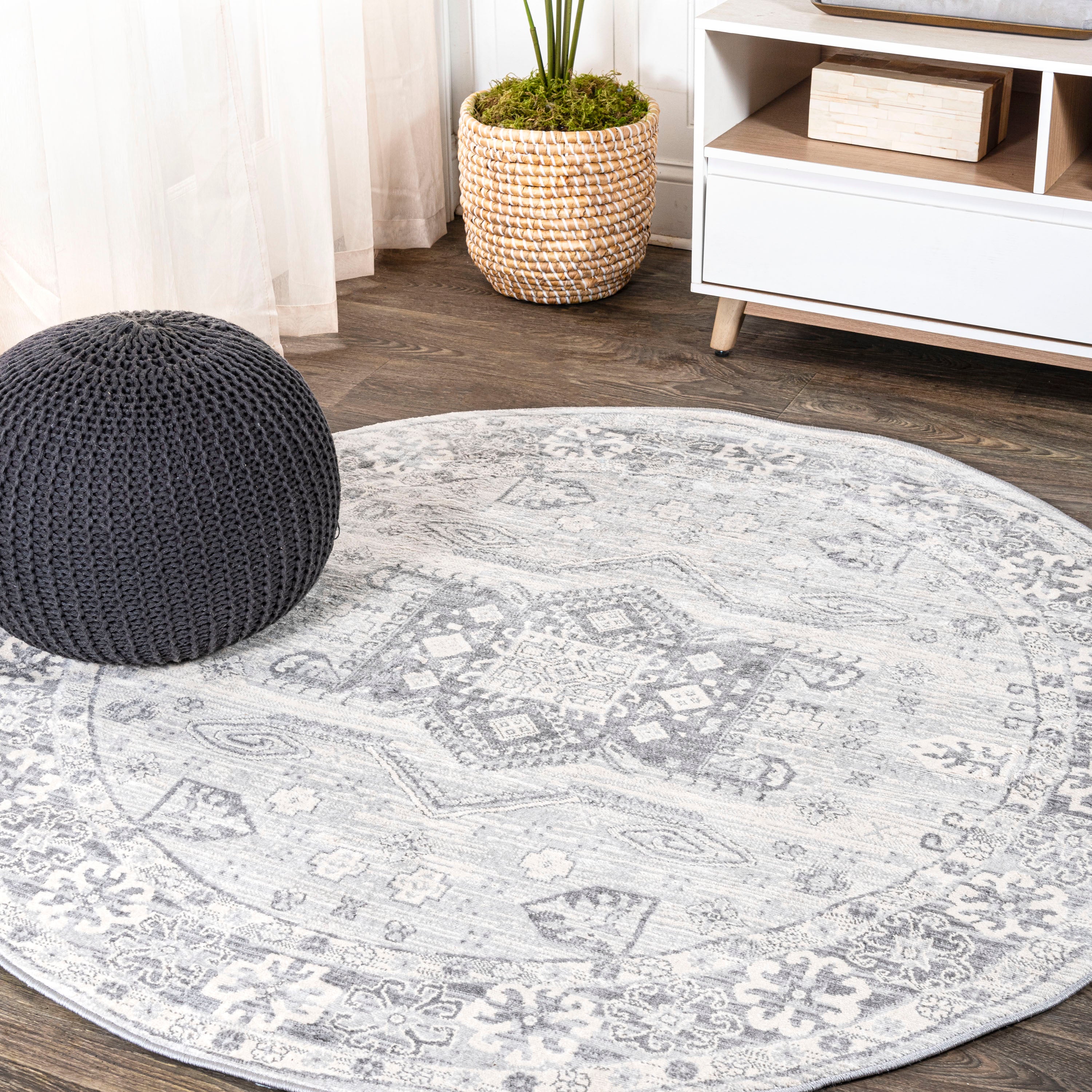 Modern Persian Round Area Rug