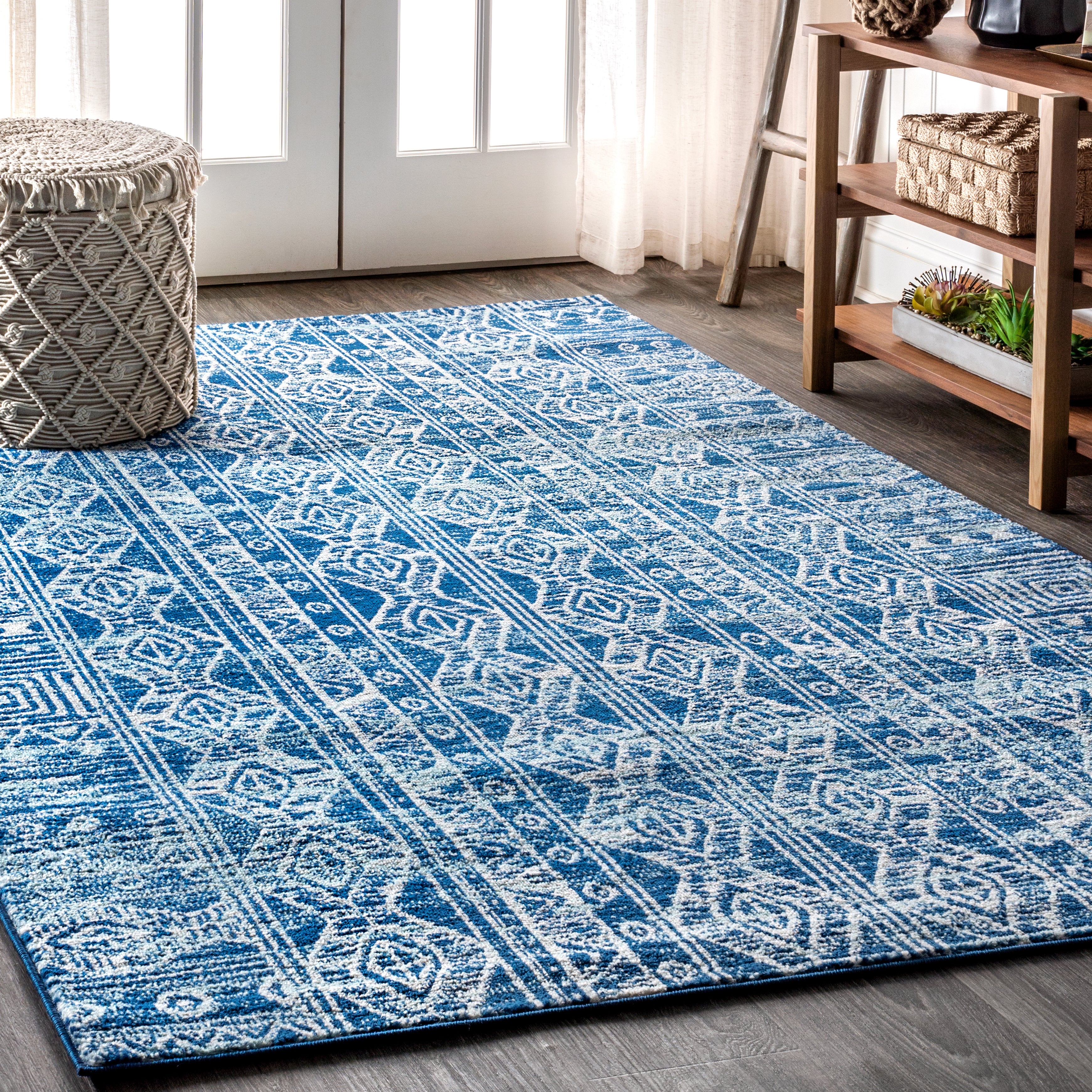 Modern Persian Boho Vintage Tribal Area Rug