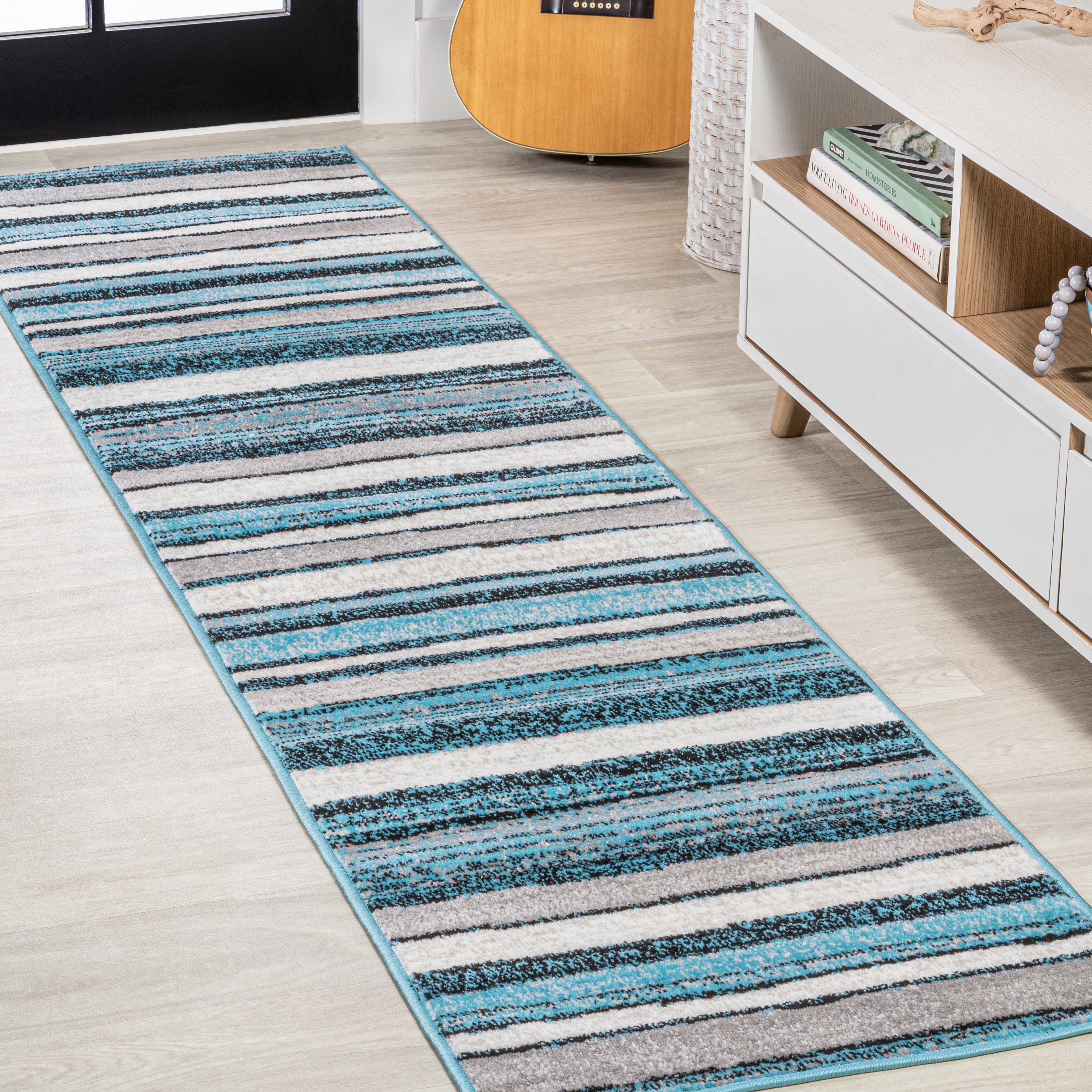 Magnolia Beach Strie' Striped Runner Rug