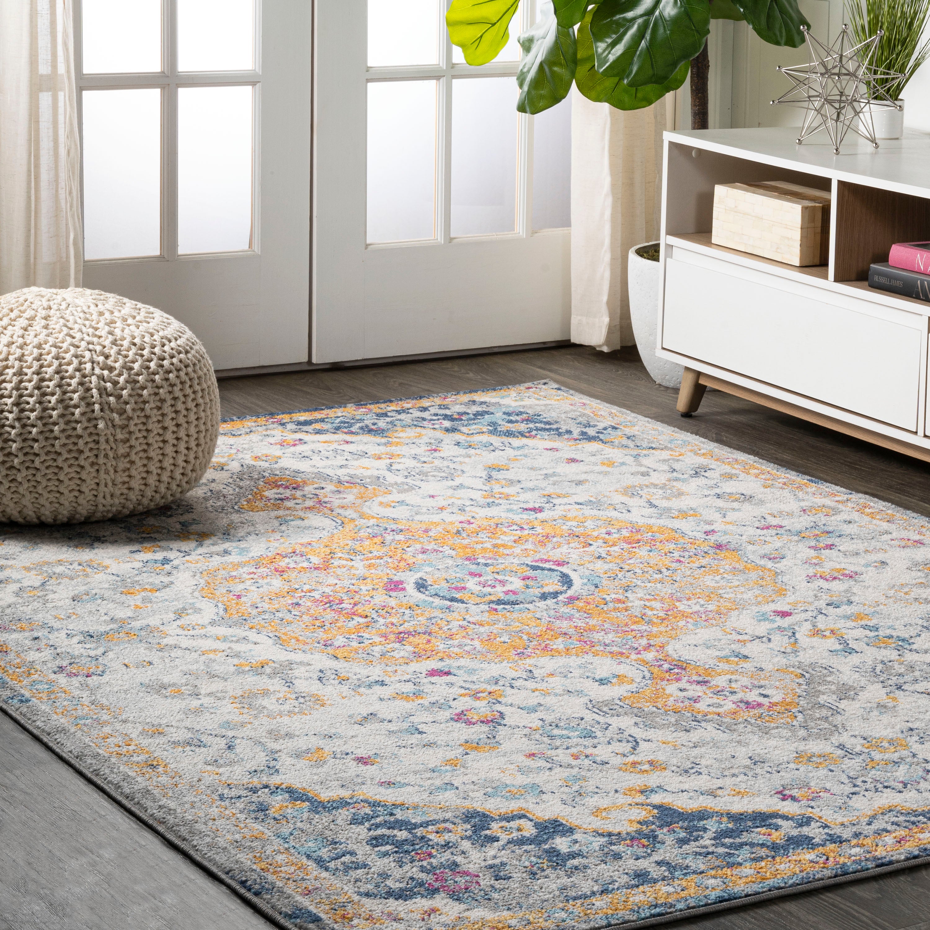 Lorena Ornate Boho Medallion Area Rug