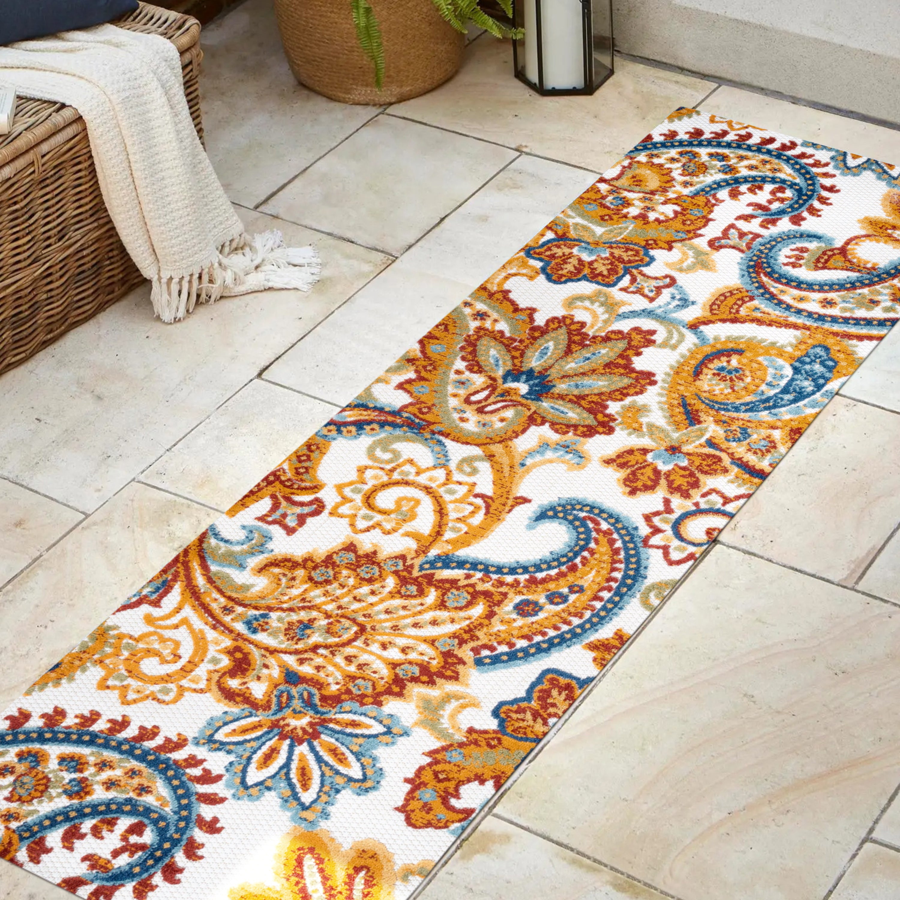 Gordes Paisley High-Low Runner Rug