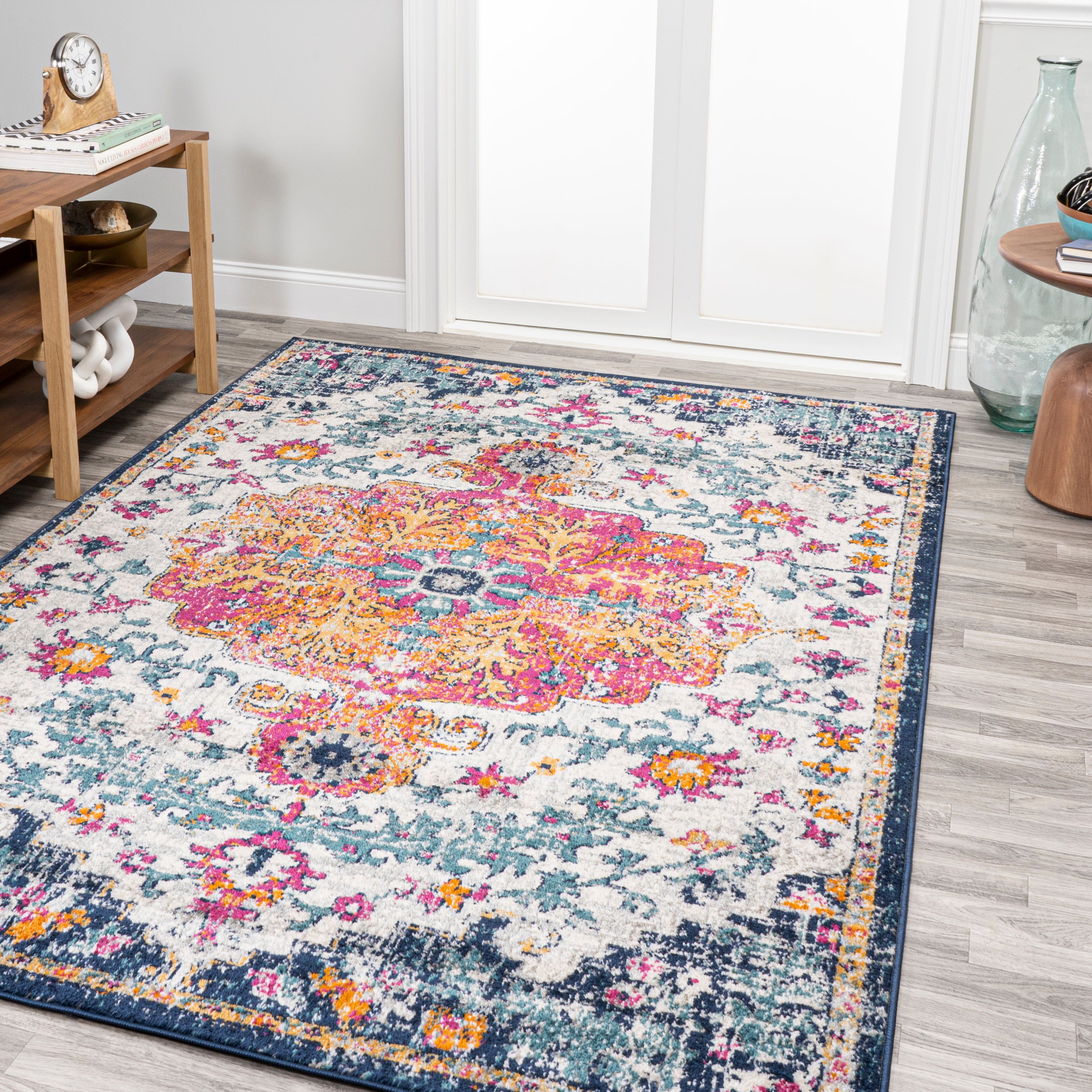 Anaise Ornate Medallion Area Rug