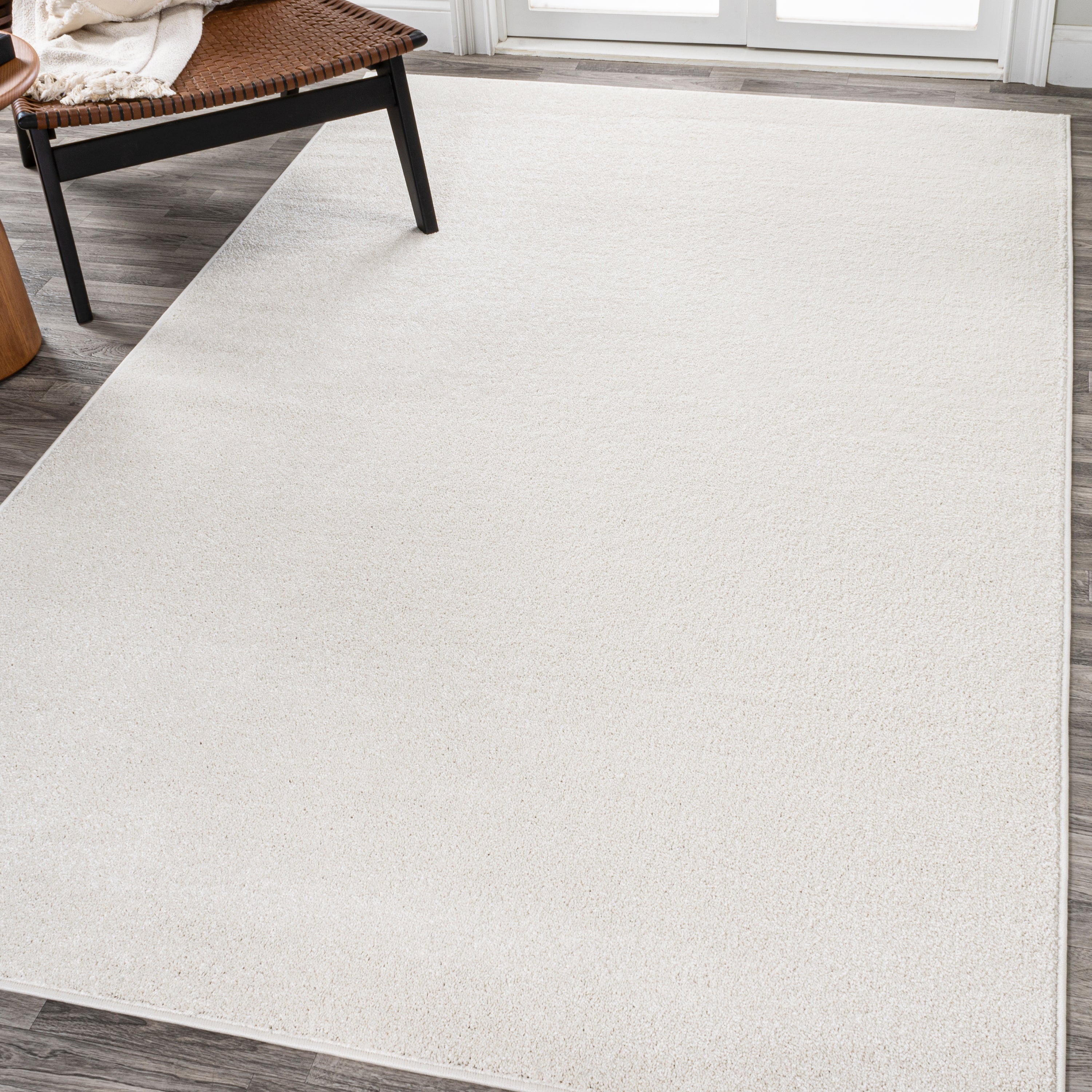 Haze Solid Unique Low-Pile Area Rug- 8 Sizes/10 Colors Available