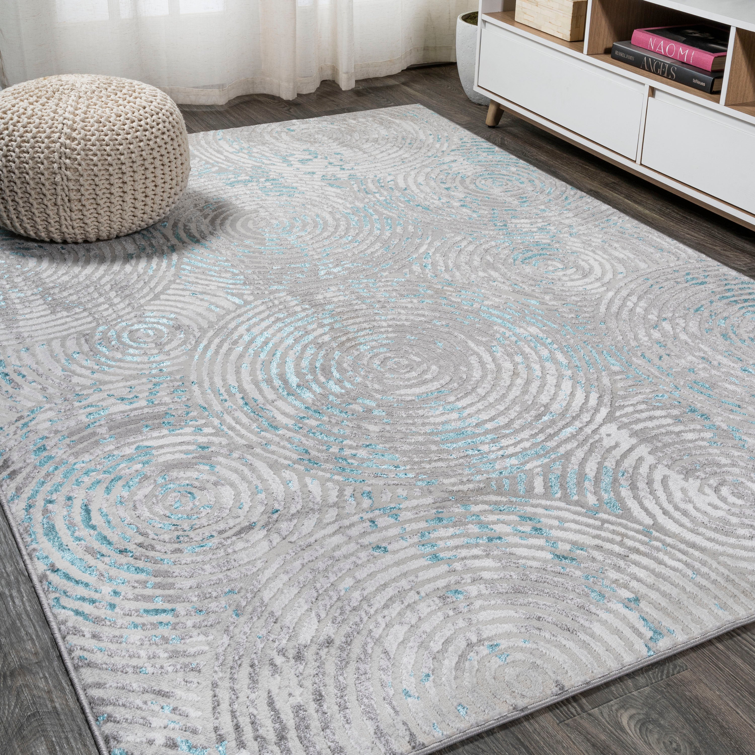 Timeworn Modern Abstract Area Rug