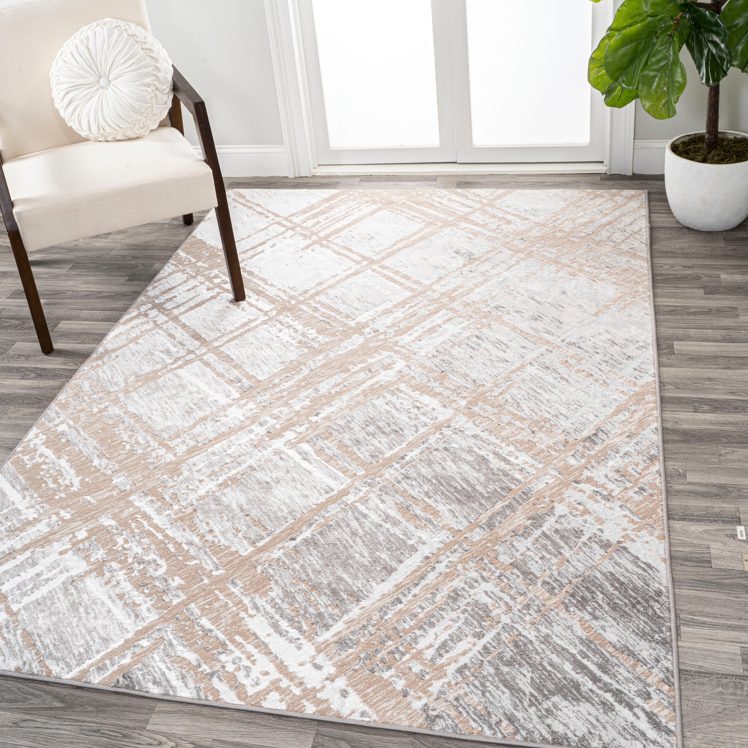 Slant Modern Abstract Area Rug