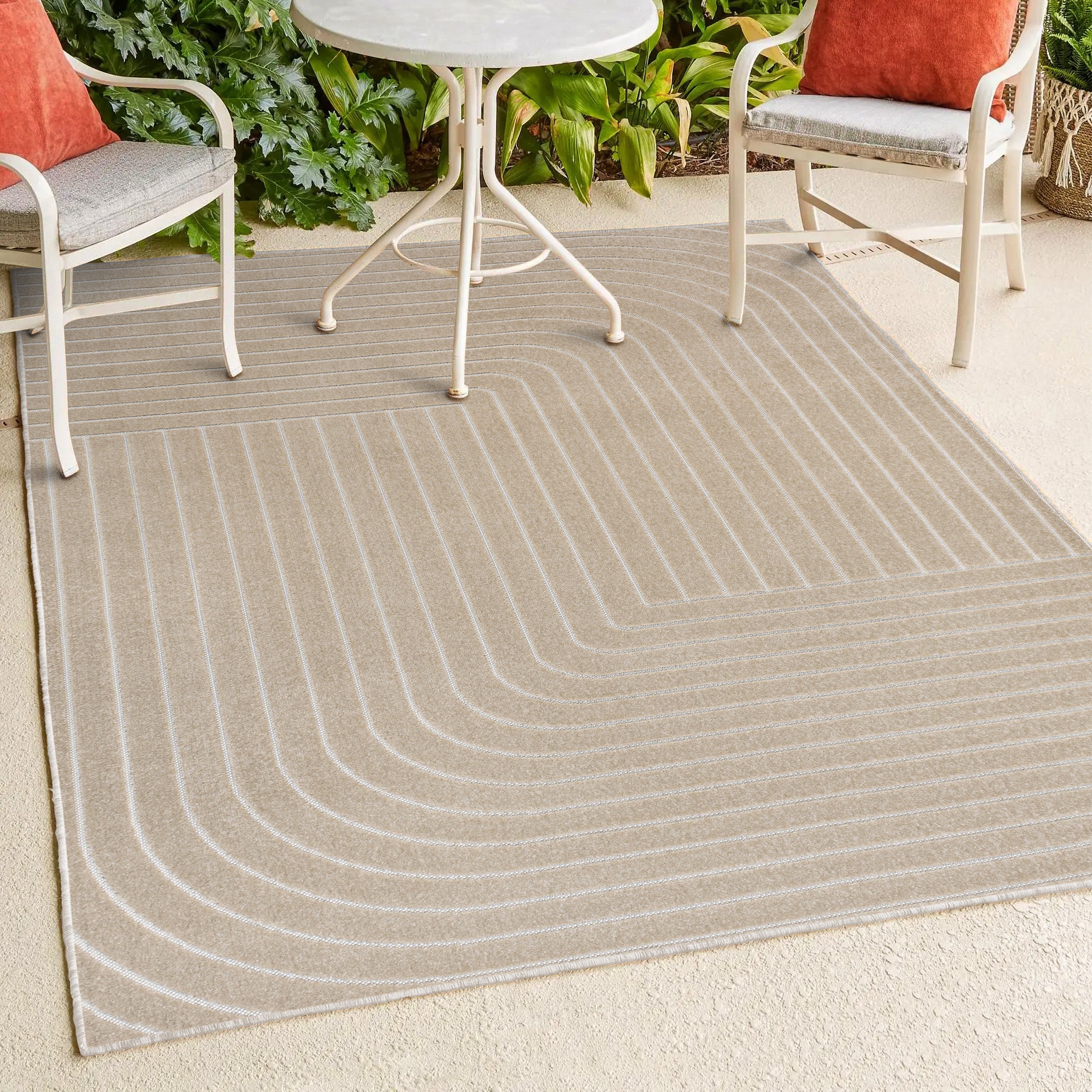 Odense High-Low Minimalist Angle Indoor/Outdoor Area Rug