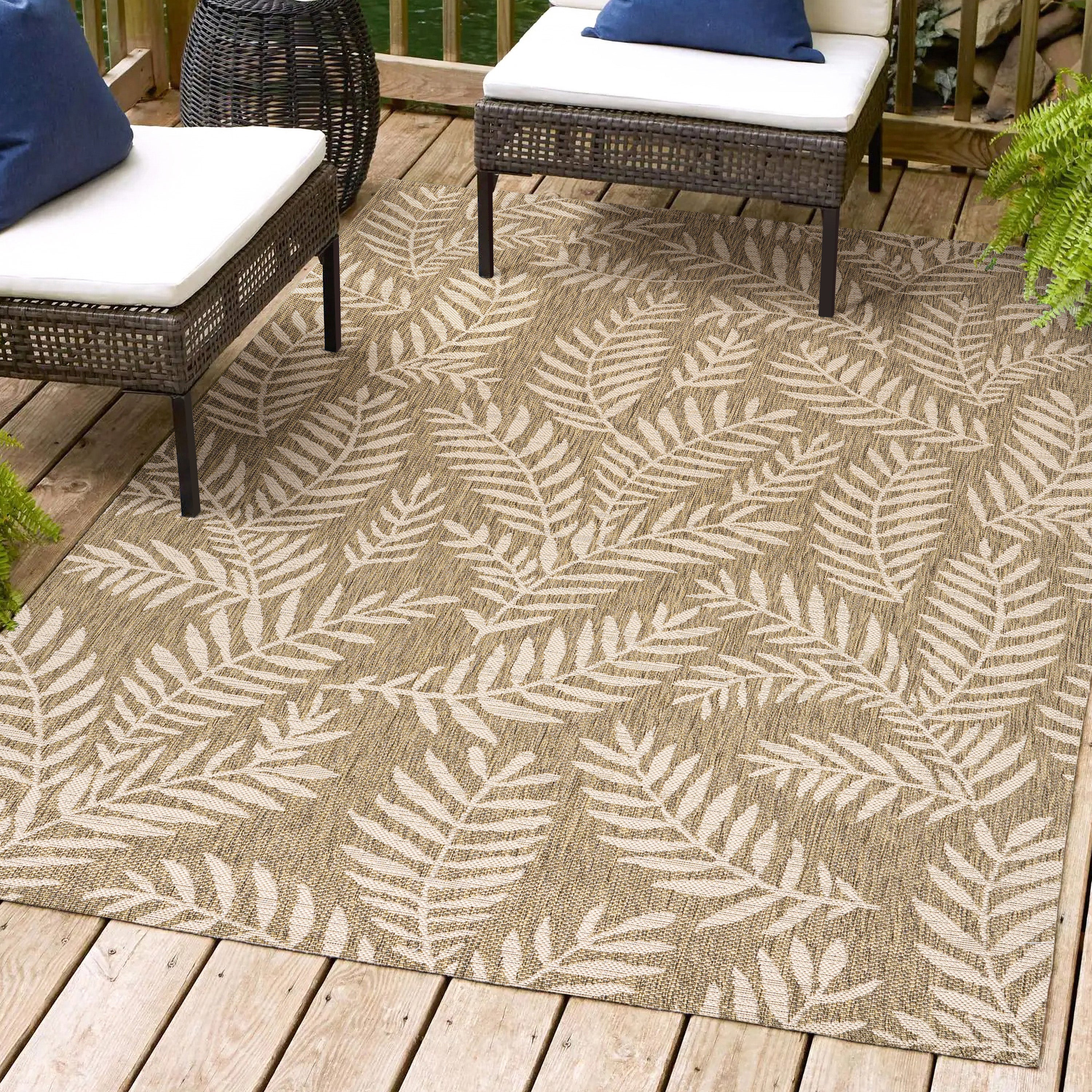 Nevis Palm Frond Indoor/Outdoor Area Rug