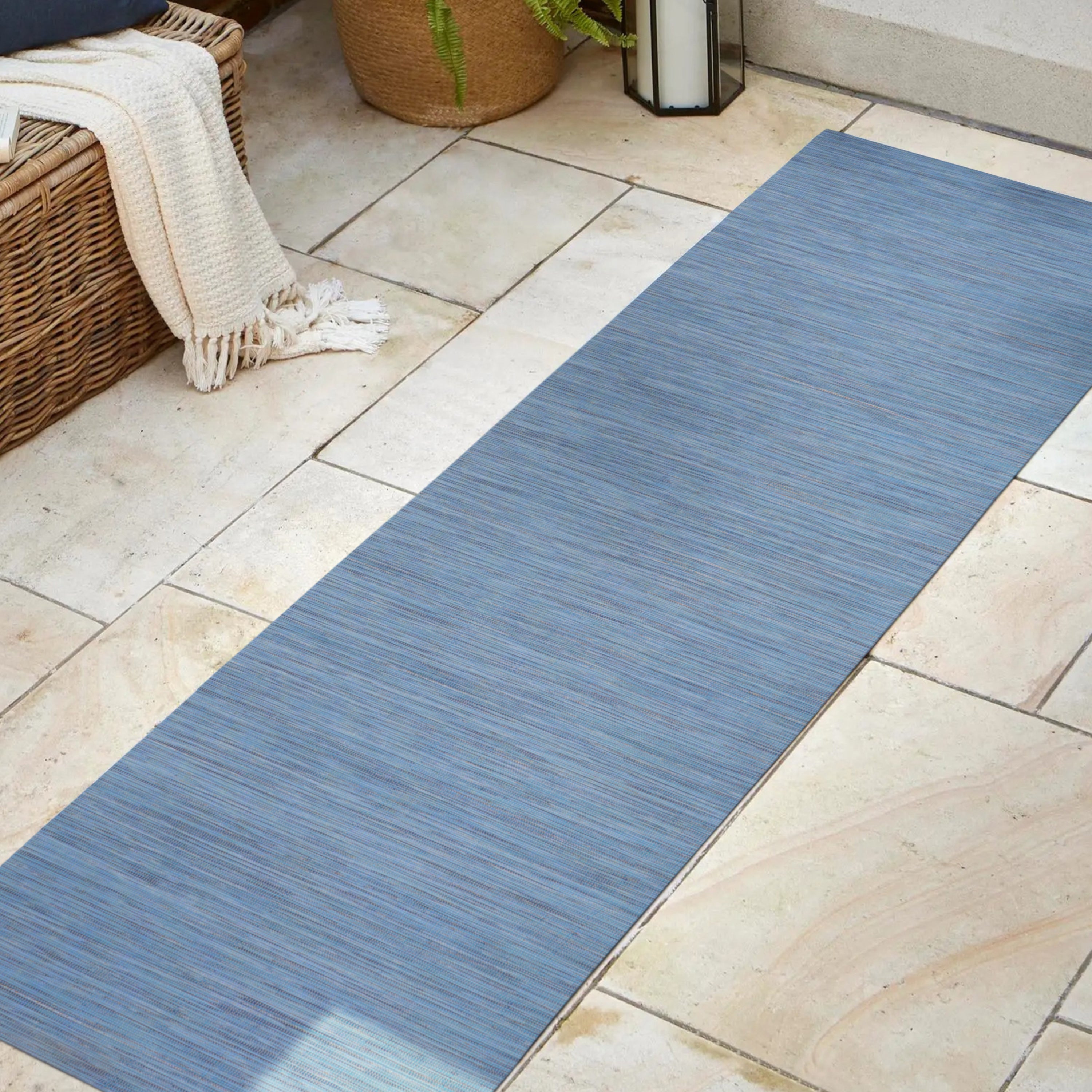 Ethan Modern Flatweave Solid Indoor/Outdoor Runner Rug