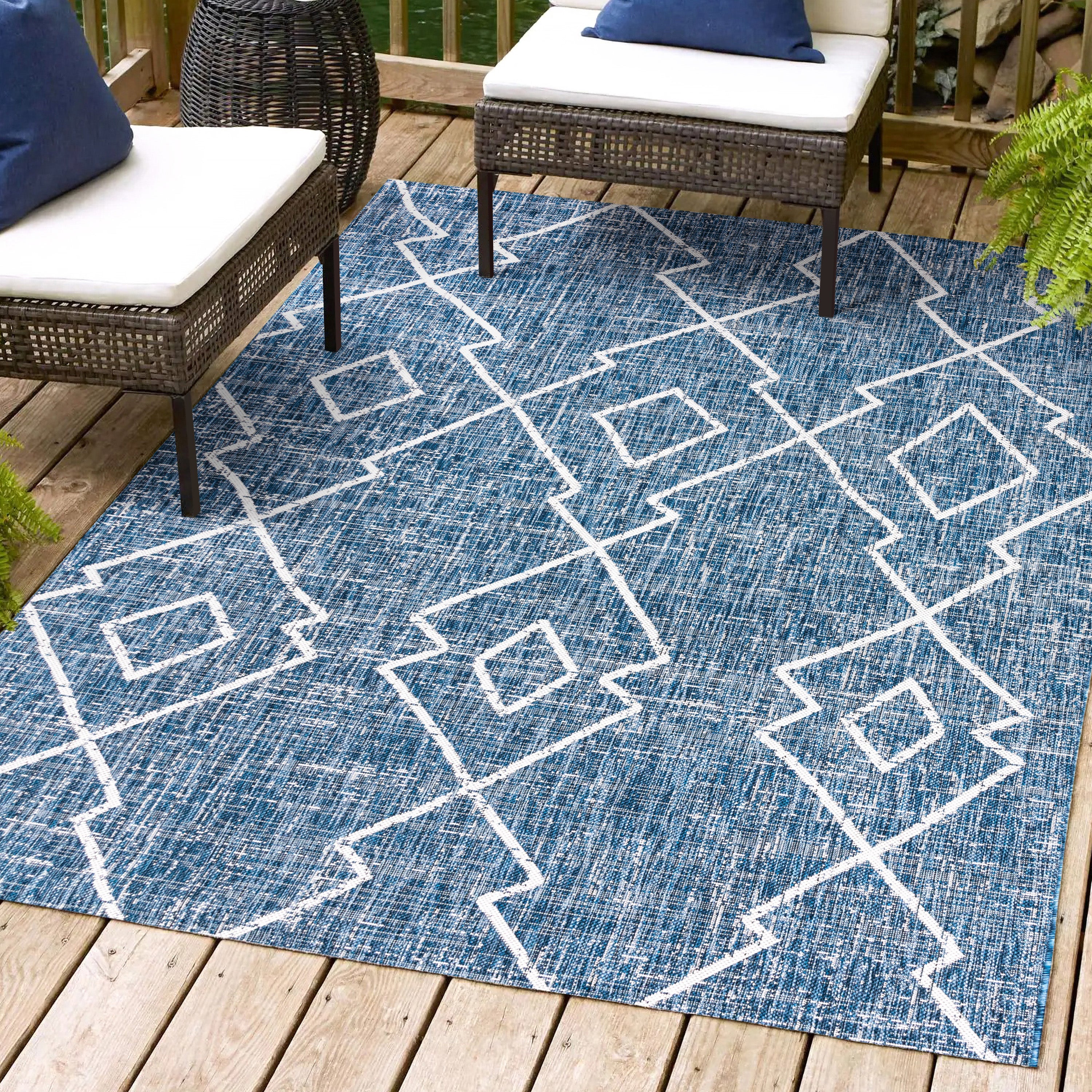 Carwa Tribal Diamond Trellis  Area Rug