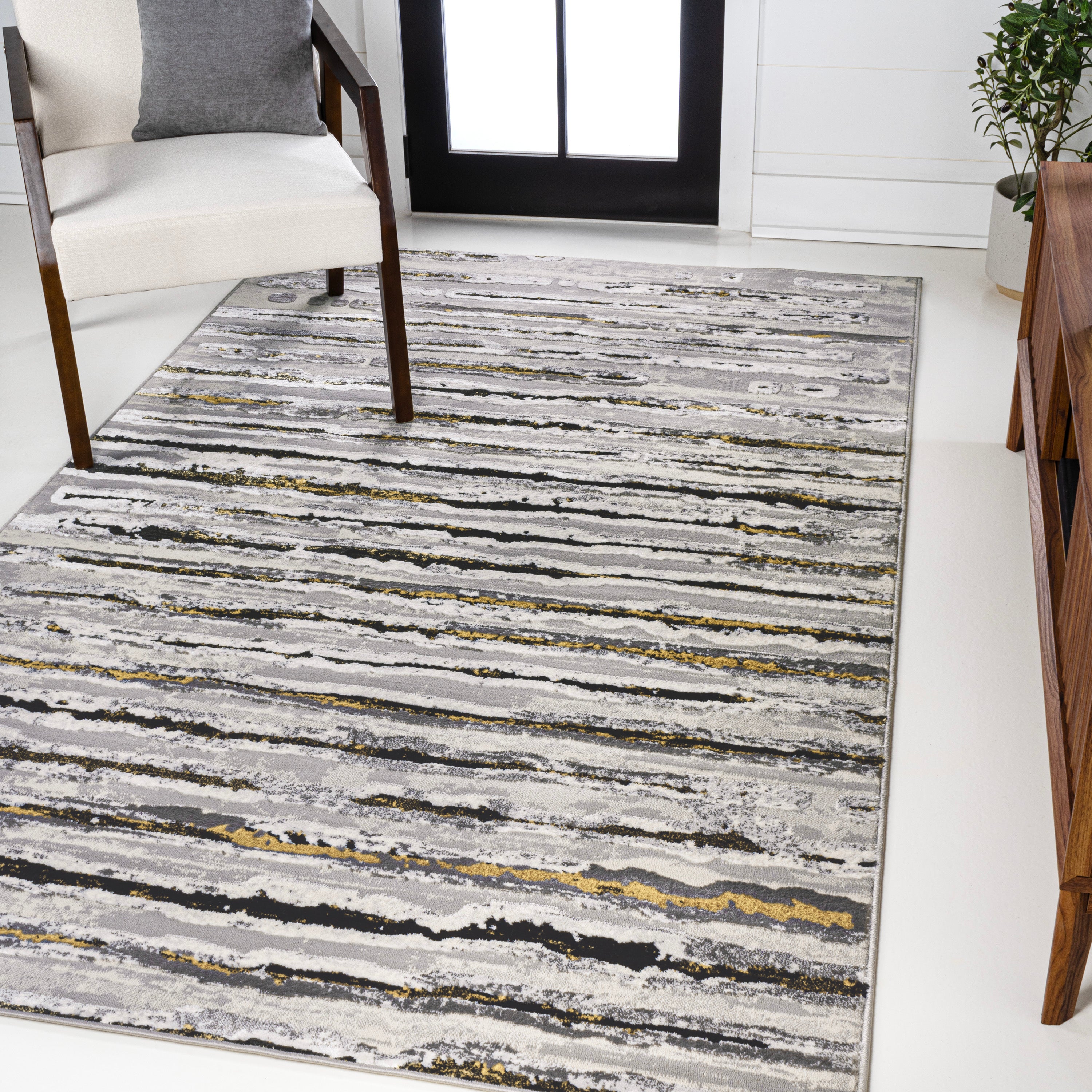 Batten Modern Stripe Area Rug