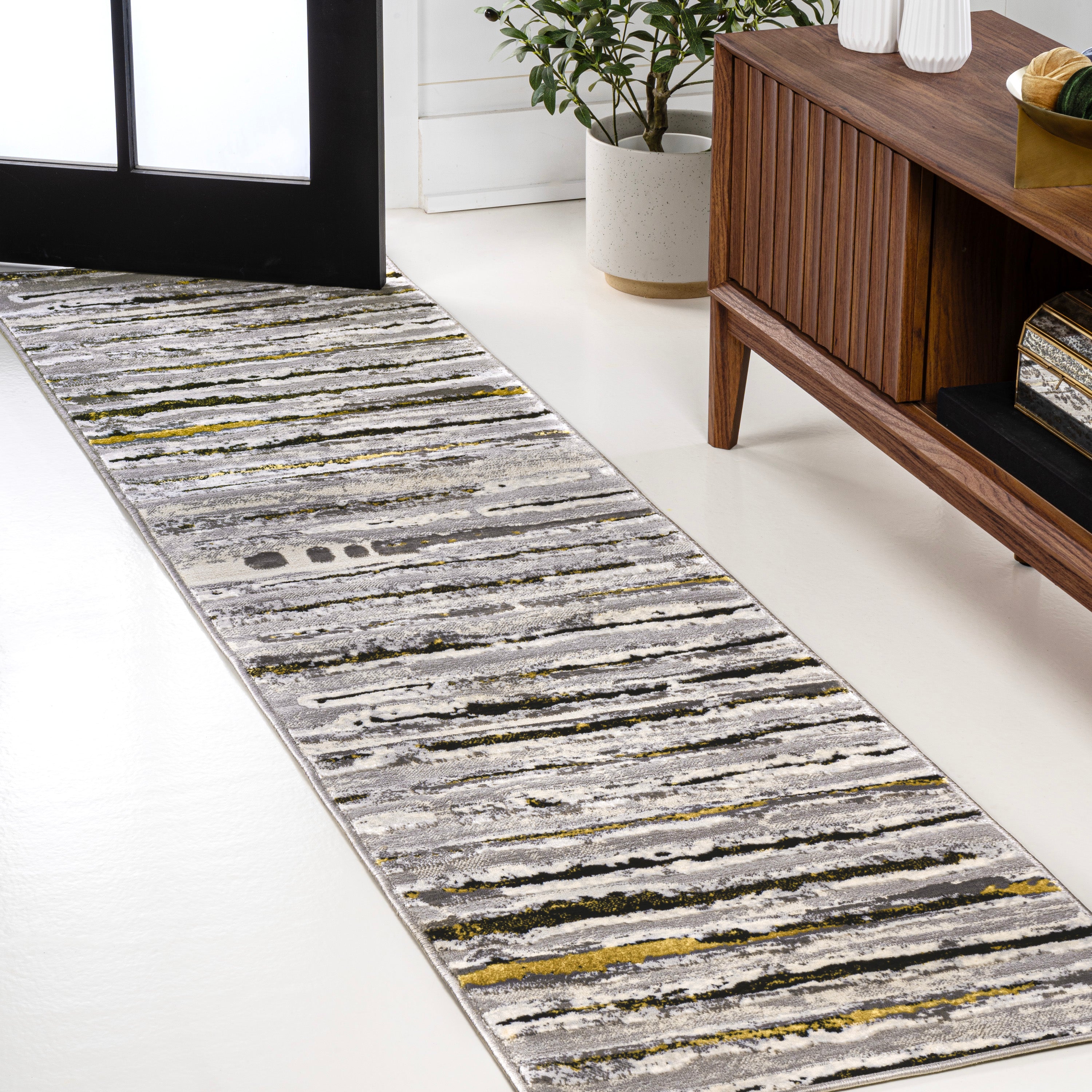 Batten Modern Stripe Runner Rug