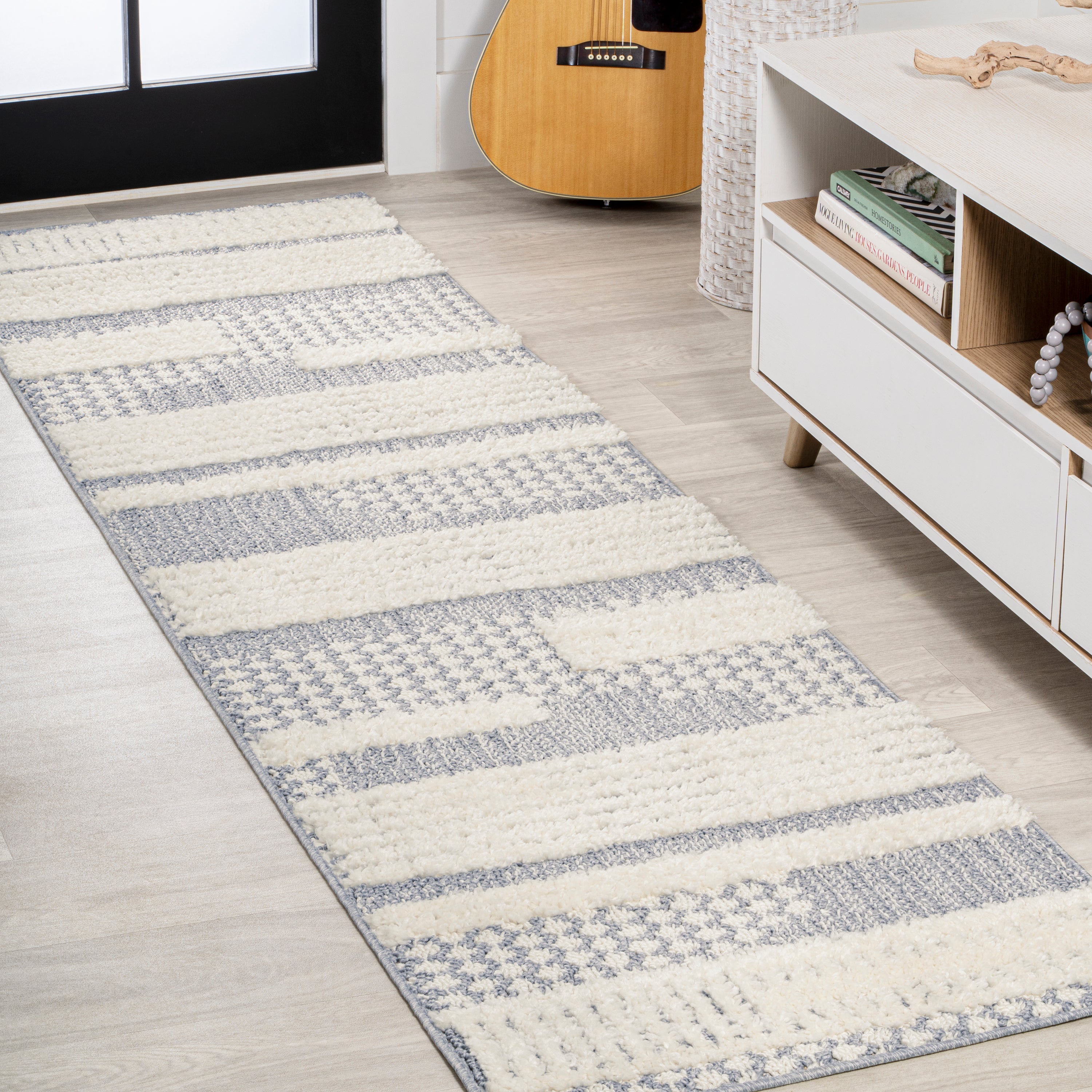 Kerstin Geometric High-Low Runner Rug