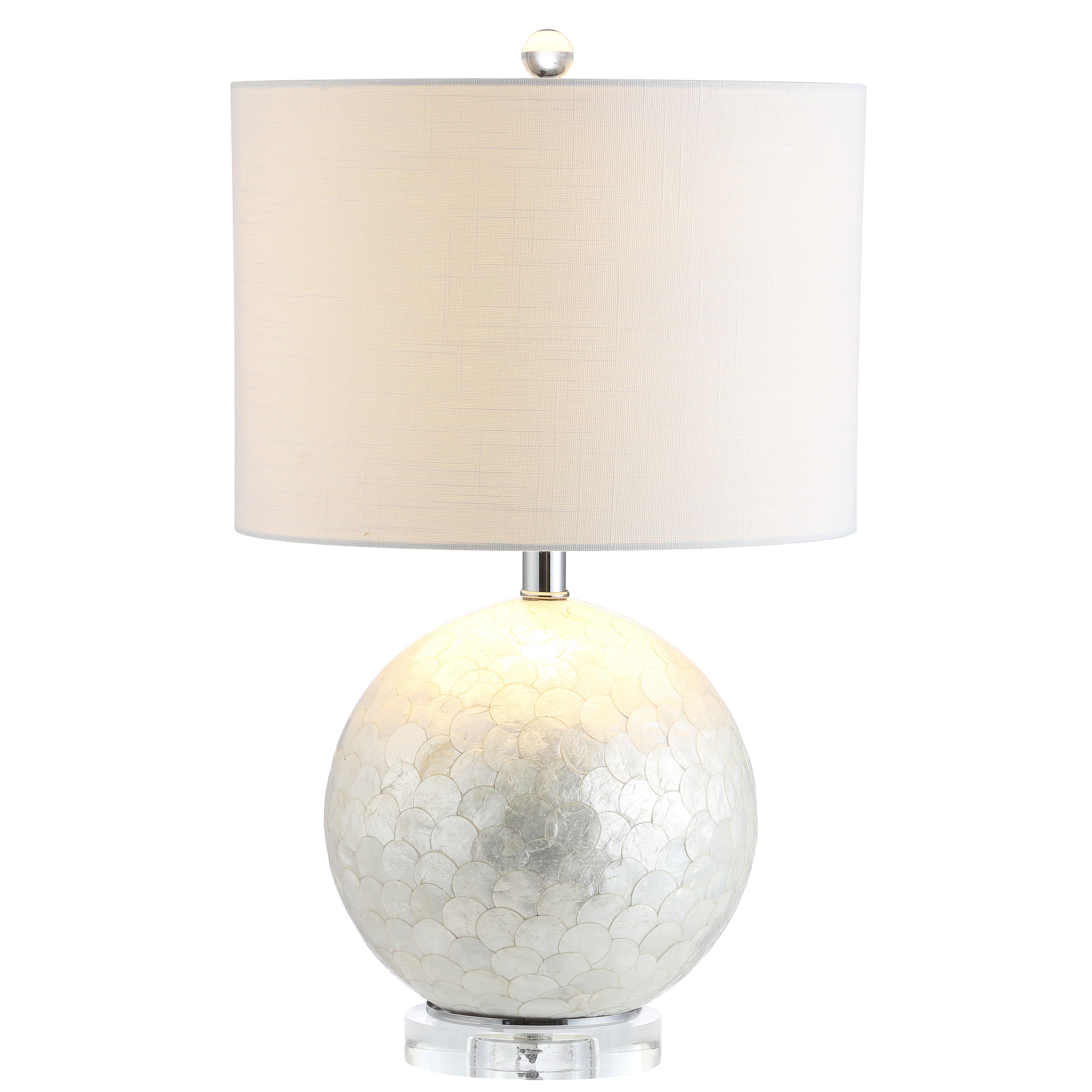 Zuri Capiz Seashell Sphere LED Table Lamp