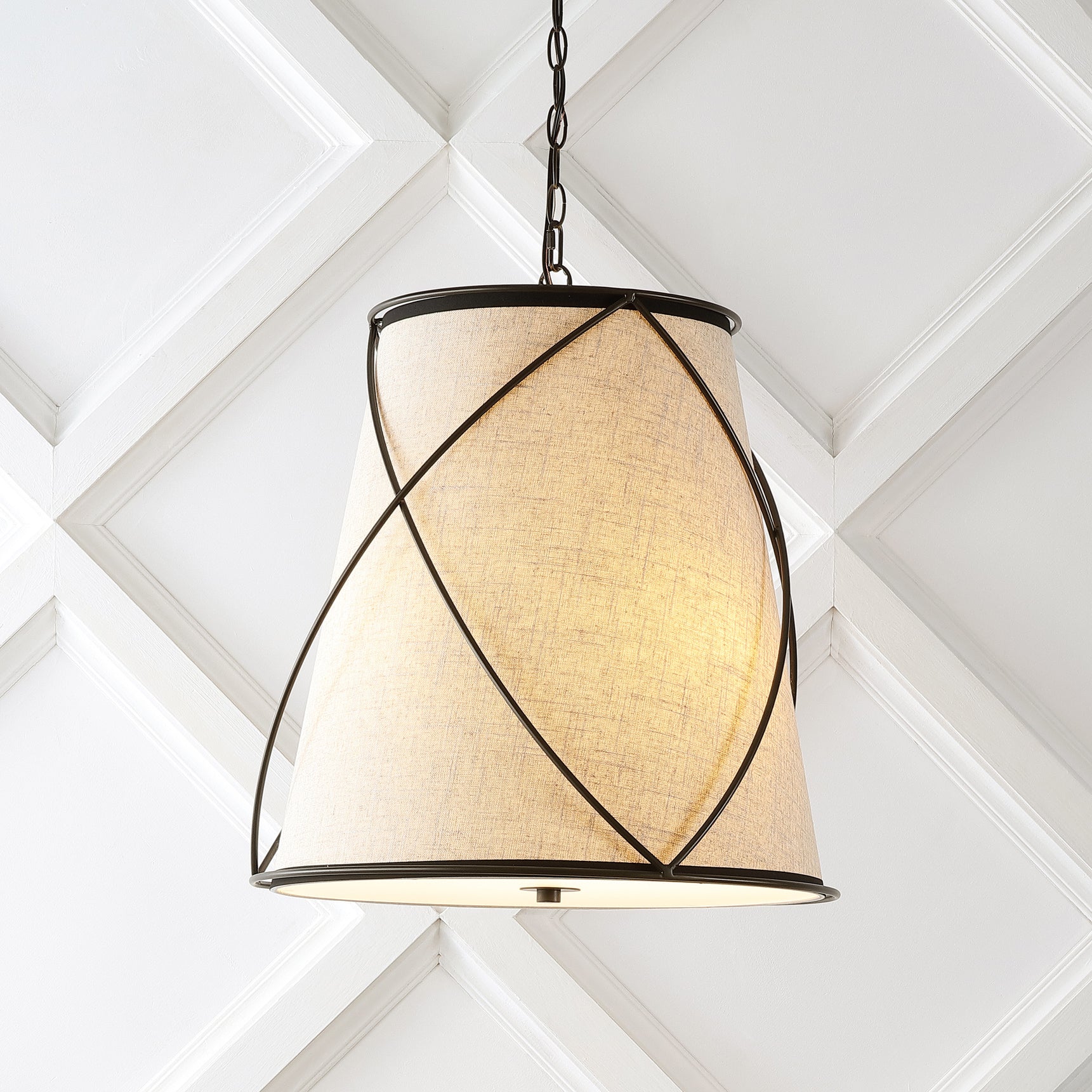 Milo 3-Light Rustic Farmhouse Iron LED Pendant