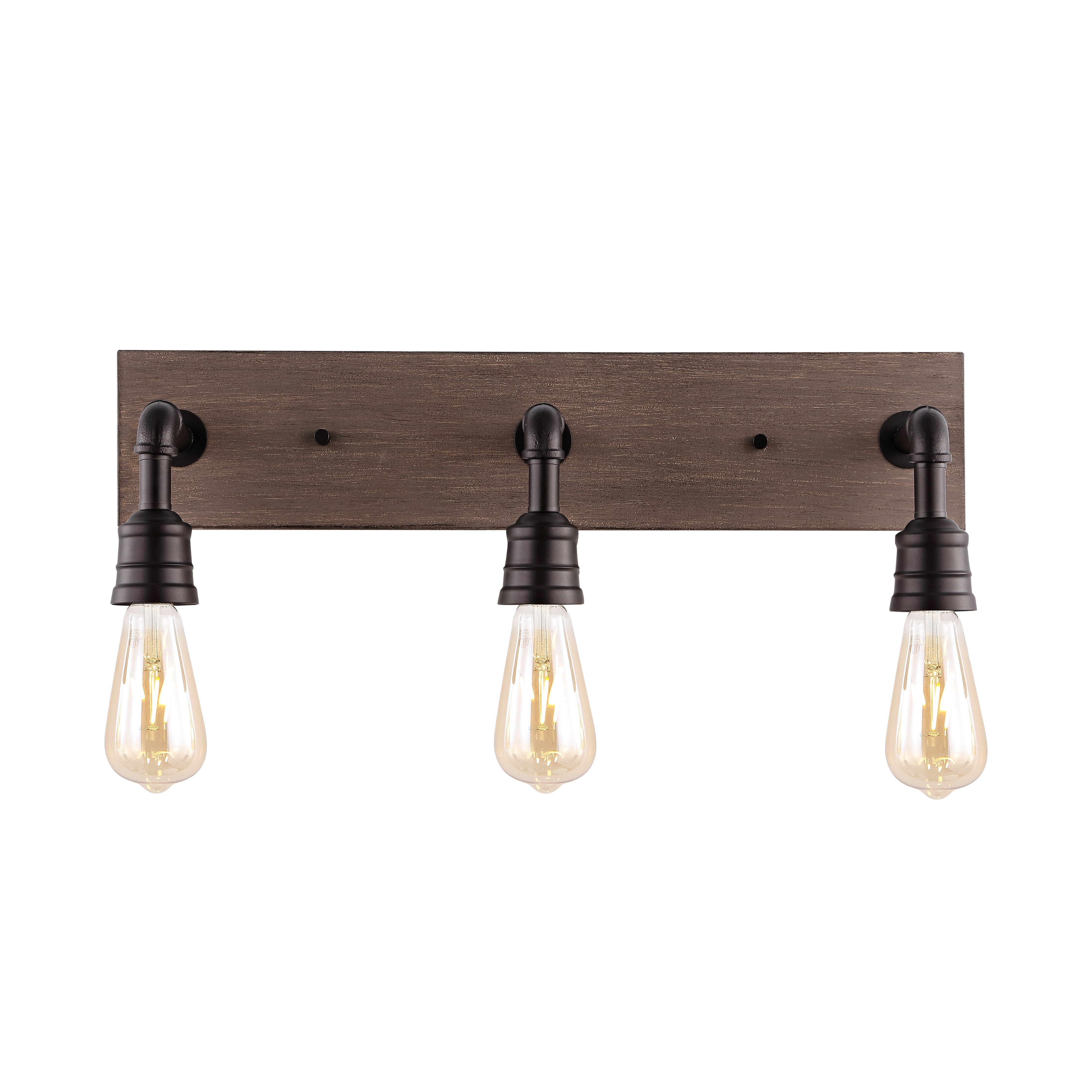 Corbett 3-Light Rustic Farmhouse Iron LED Vanity