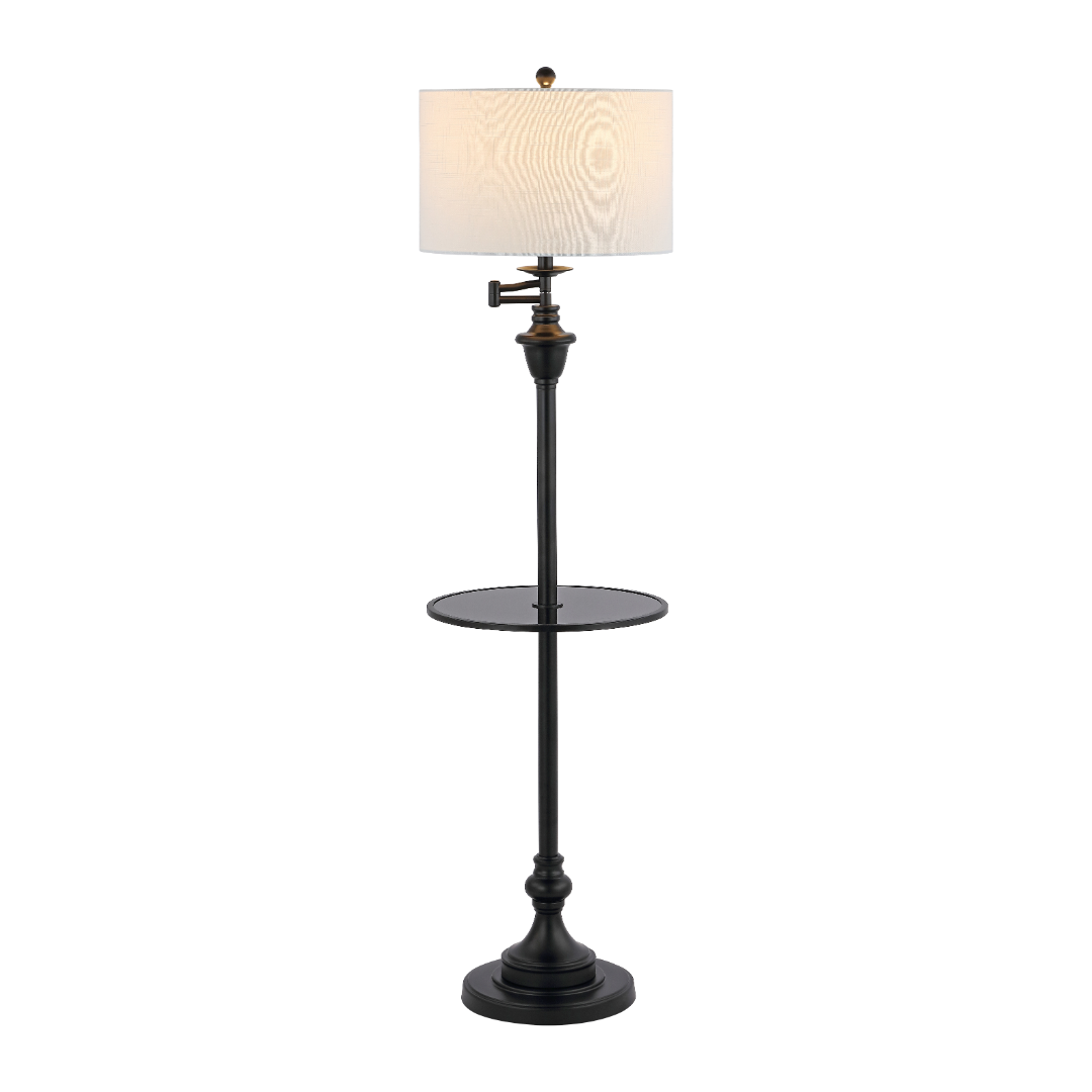 Cora Metal/Glass LED Side Table and Floor Lamp