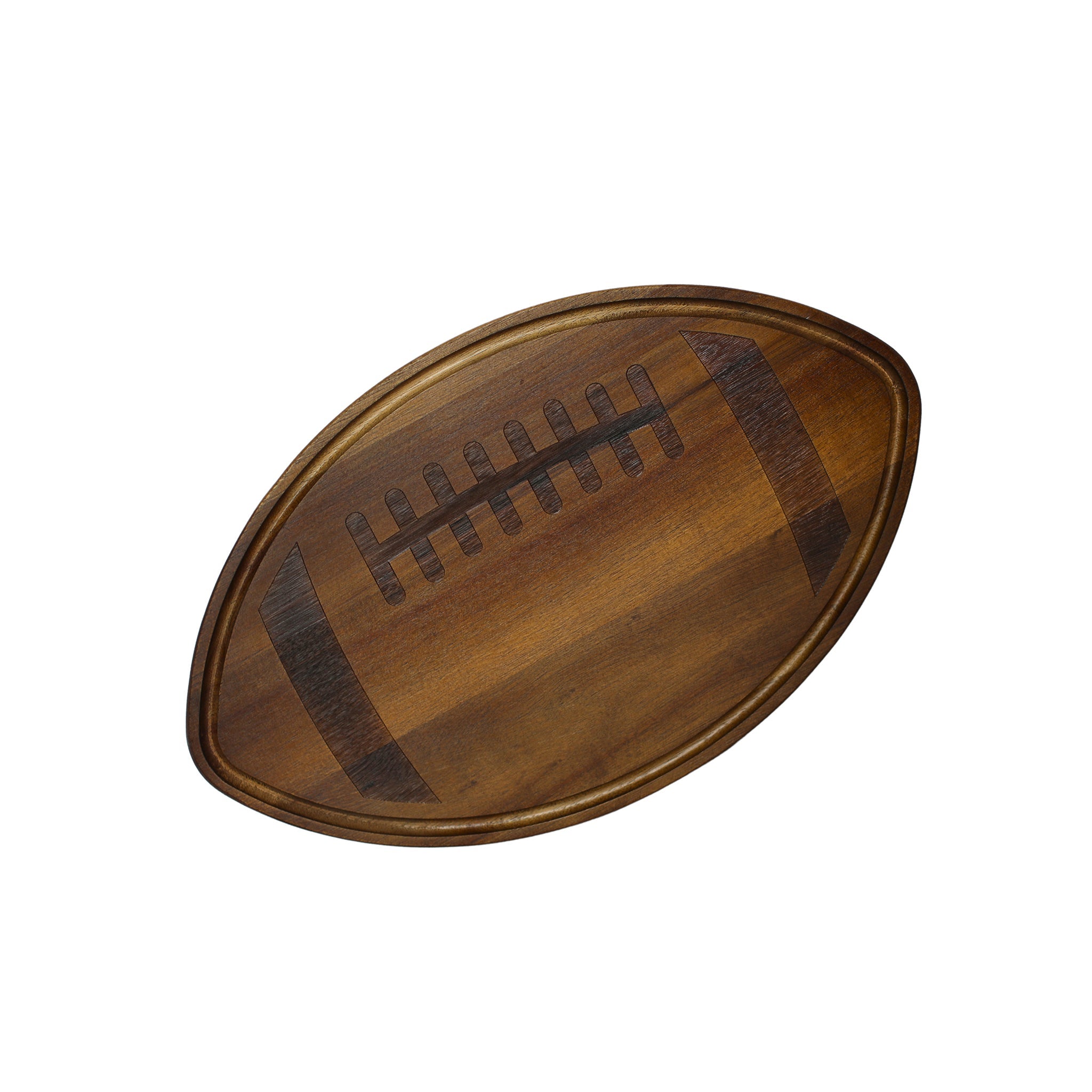 Acacia Football Cutting Board - 11""  x 18""