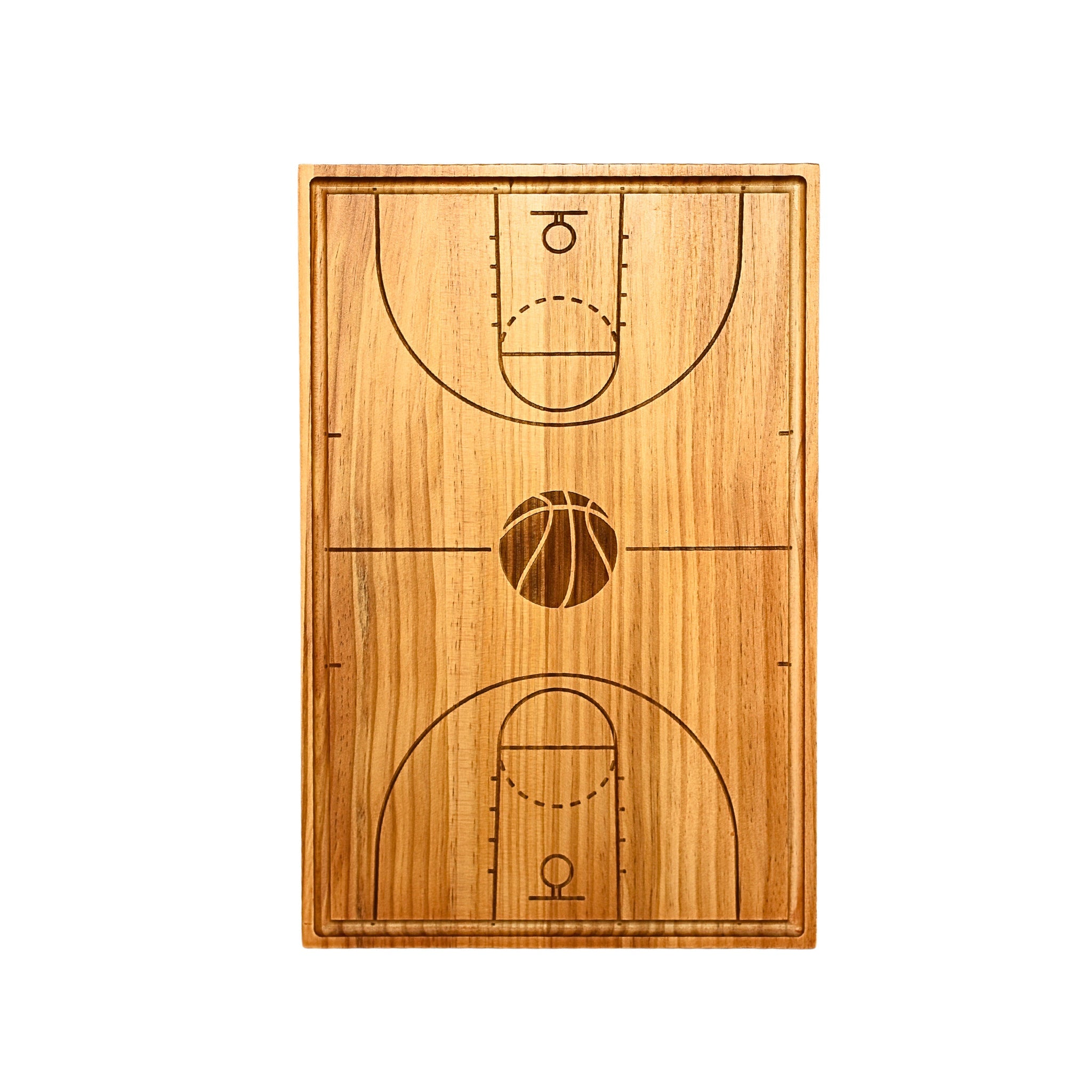 Basketball Court Wood Board - 18"" x 12""