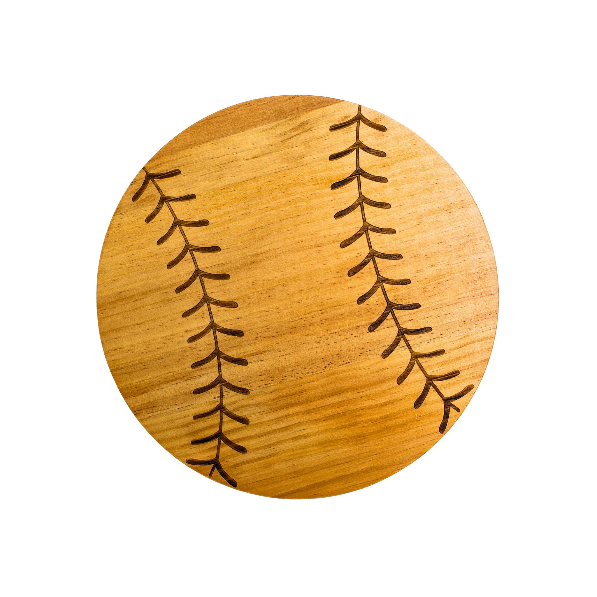 Baseball Wood Board - 13"" Diameter