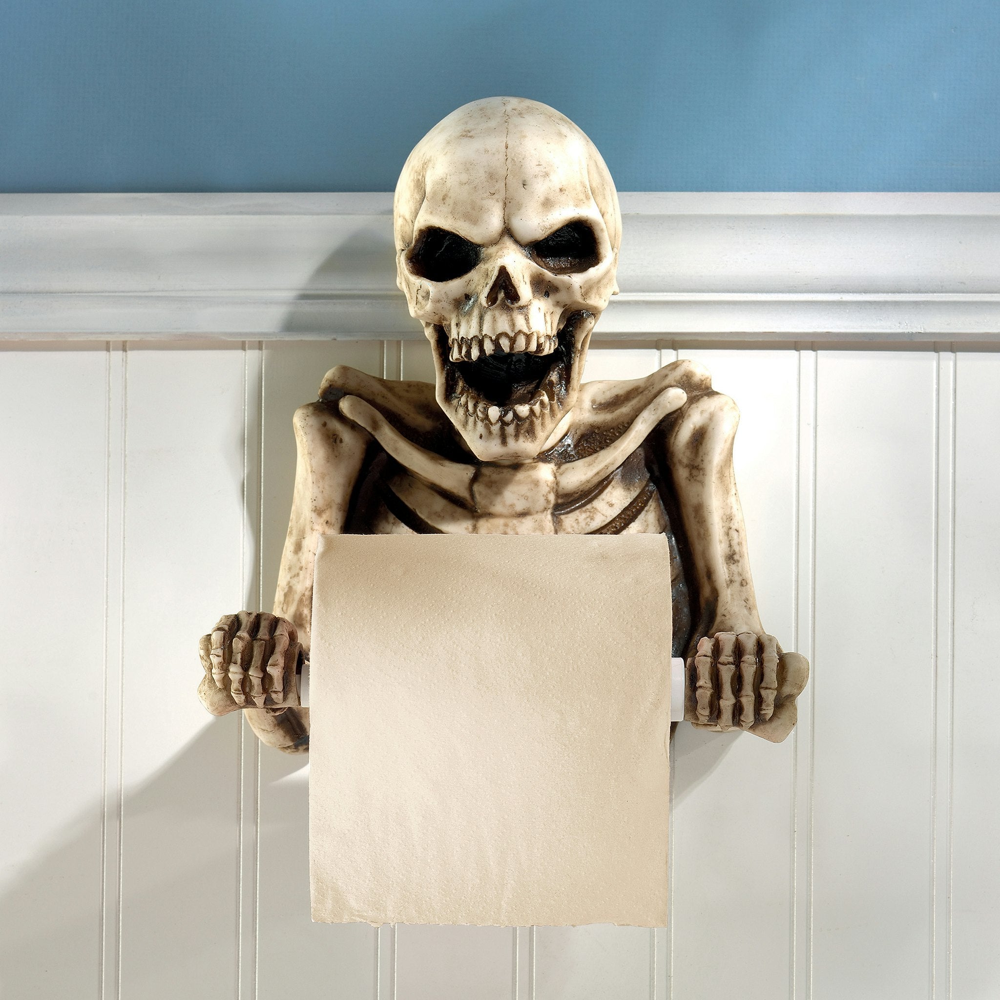 Bone Dry Skeleton Bathroom Toilet Paper Holder